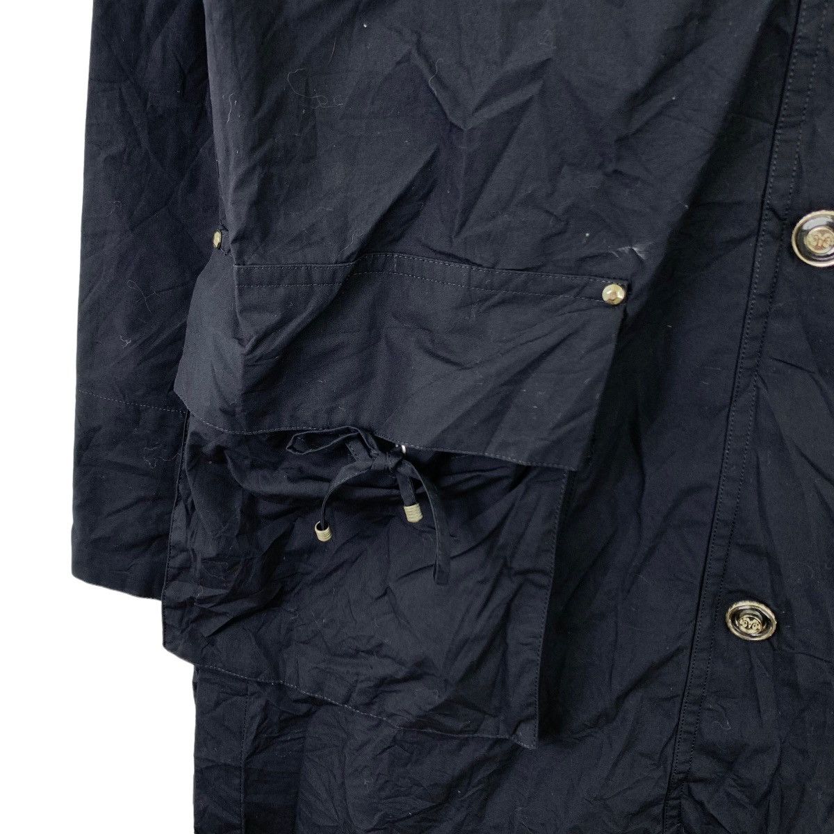 Renoma Vintage REMONA Multi Pocket Black Oversized Coat Parka Size US XL / EU 56 / 4 - 5 Thumbnail