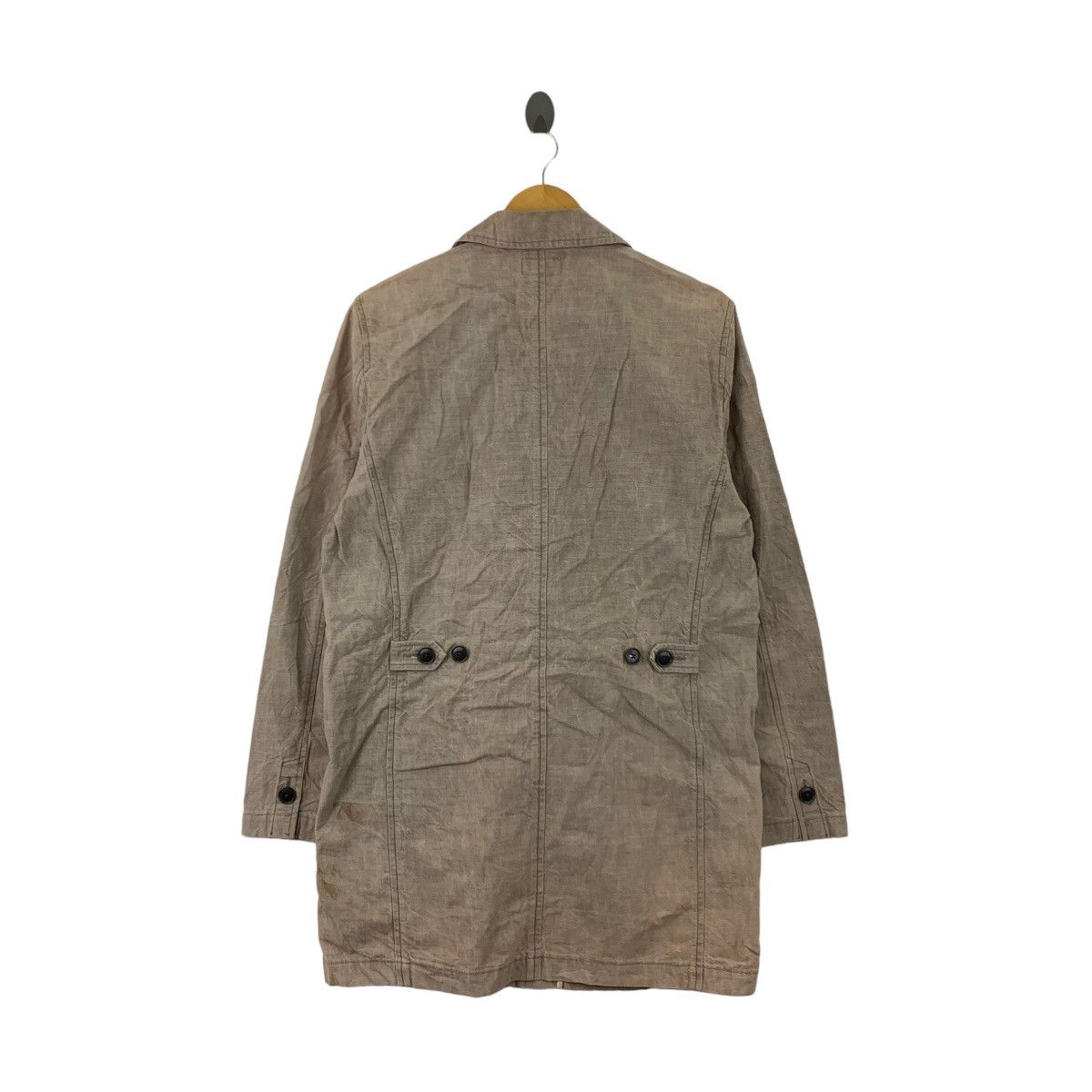 Japanese Brand Vintage 90s QUADRO Japanese Brand Beige Long Coat Parka Size US M / EU 48-50 / 2 - 4 Thumbnail