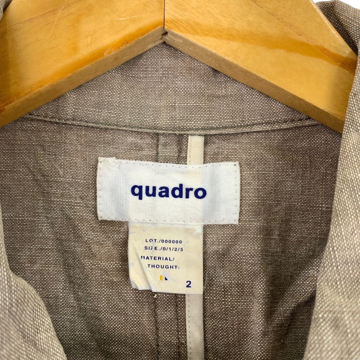 Japanese Brand Vintage 90s QUADRO Japanese Brand Beige Long Coat Parka Size US M / EU 48-50 / 2 - 3 Thumbnail