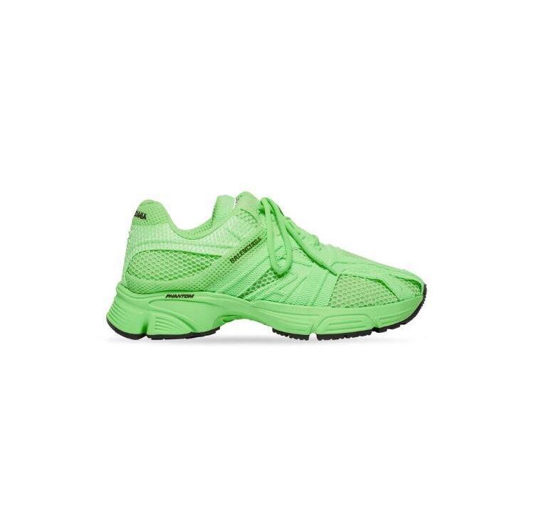 o1s1rm0423 Men's Phantom Lace-Up Sneakers in Fluo Green