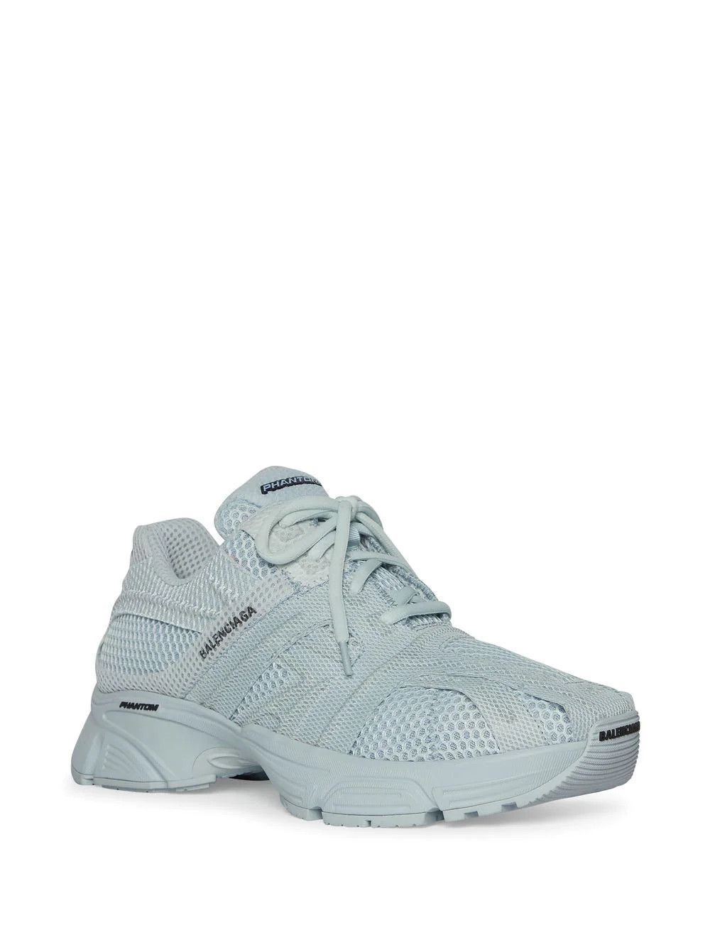 Balenciaga o1s1rm0423 Men's Phantom Lace-Up Sneakers in Light Blue Size US 13 / EU 46 - 2 Thumbnail