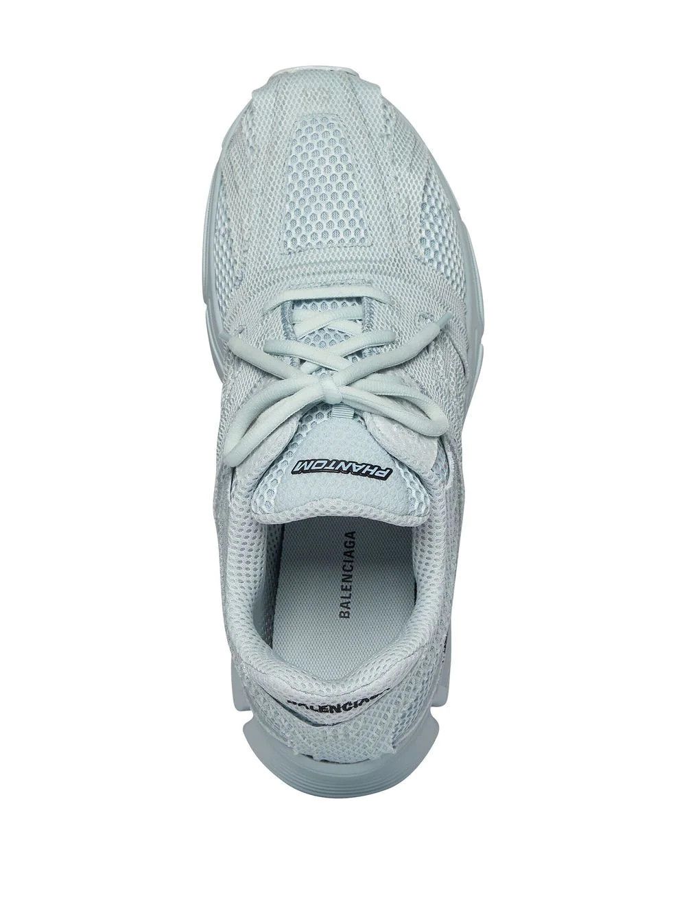 Balenciaga o1s1rm0423 Men's Phantom Lace-Up Sneakers in Light Blue Size US 13 / EU 46 - 4 Thumbnail