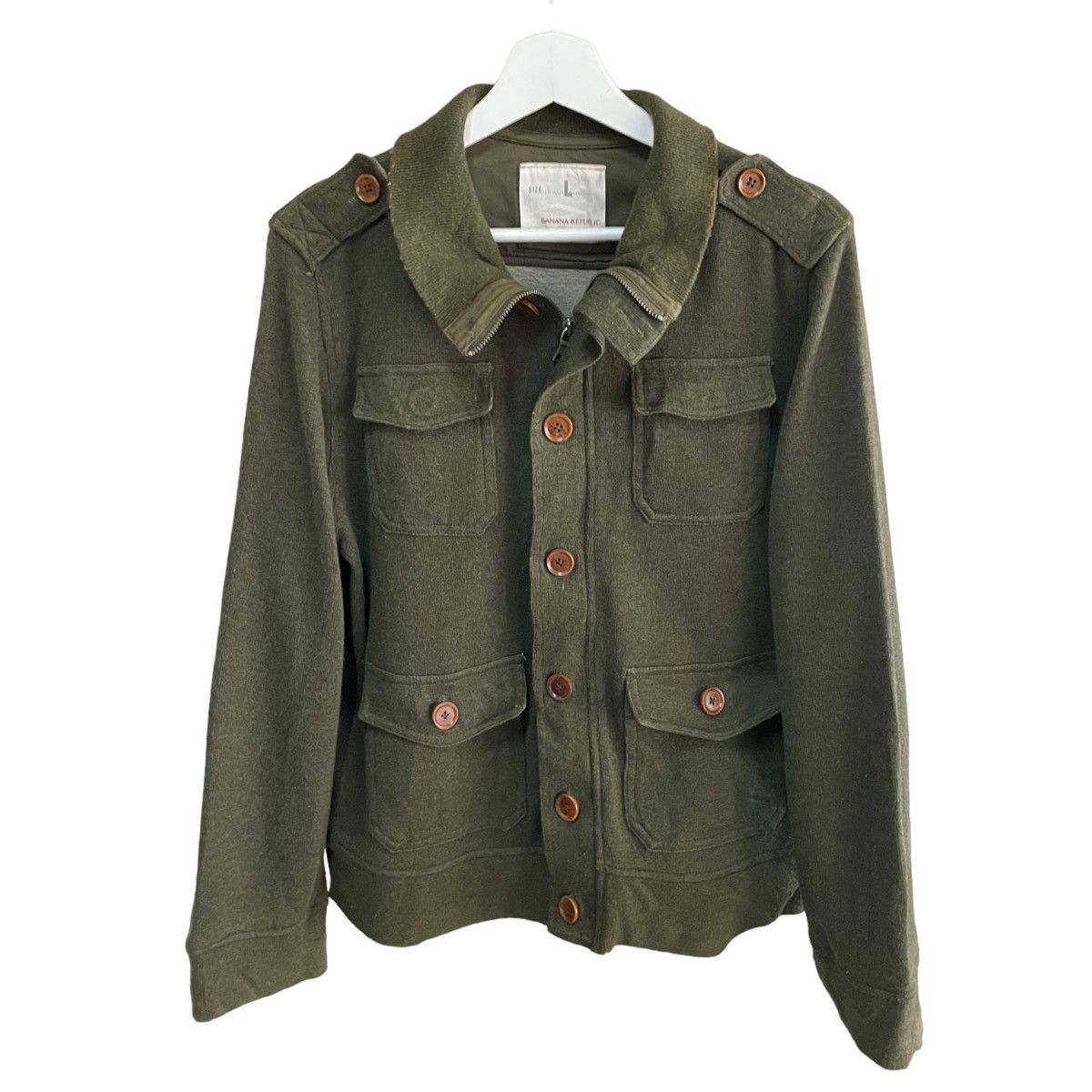 💥 BANANA REPUBLIC MILITARY ZIPPER JACKET
