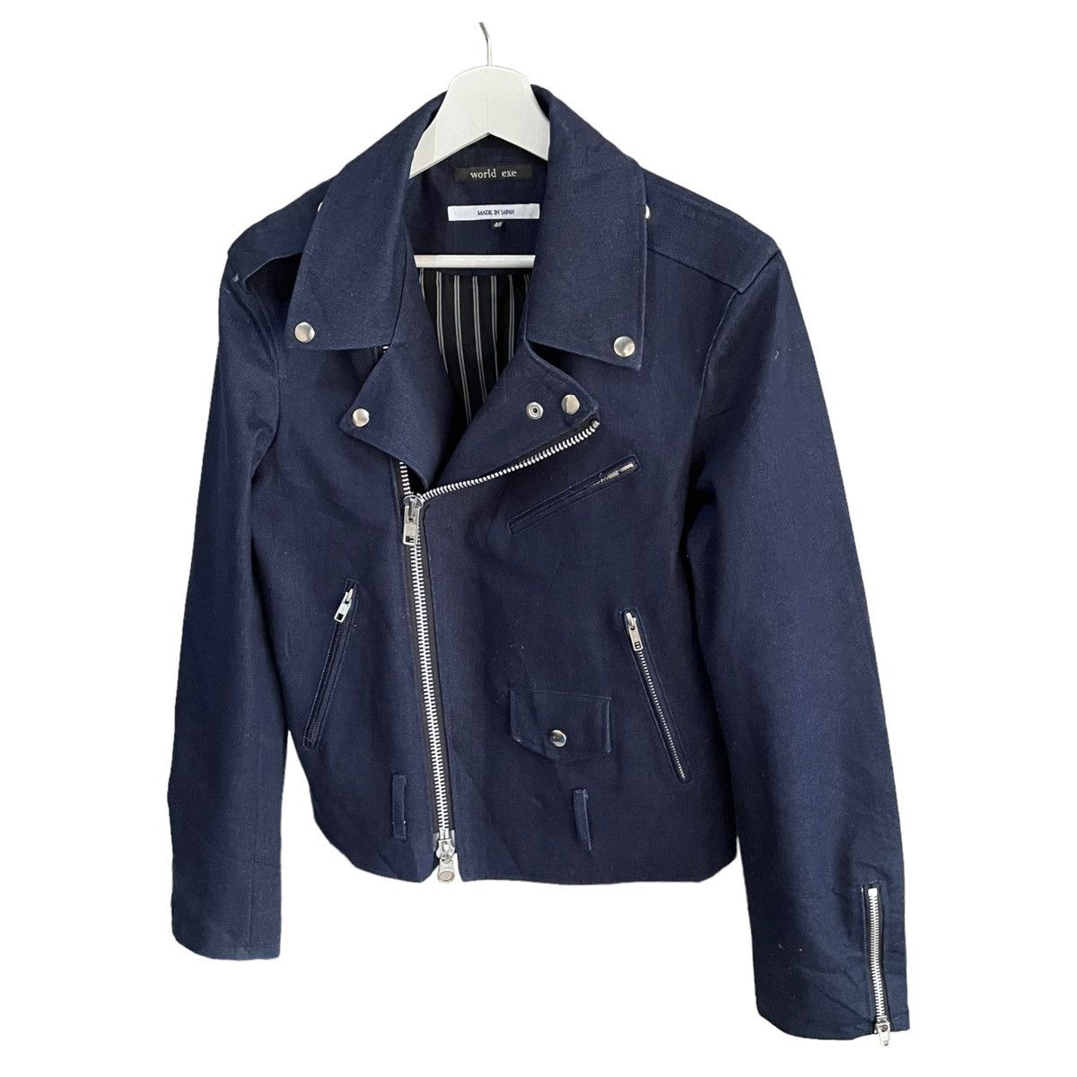 Japanese Brand × Seditionaries 💥 JAPAN WORLD EXE DOUBLE COLLAR NAVY SEDITIONARIES JACKET Size US M / EU 48-50 / 2 - 3 Thumbnail