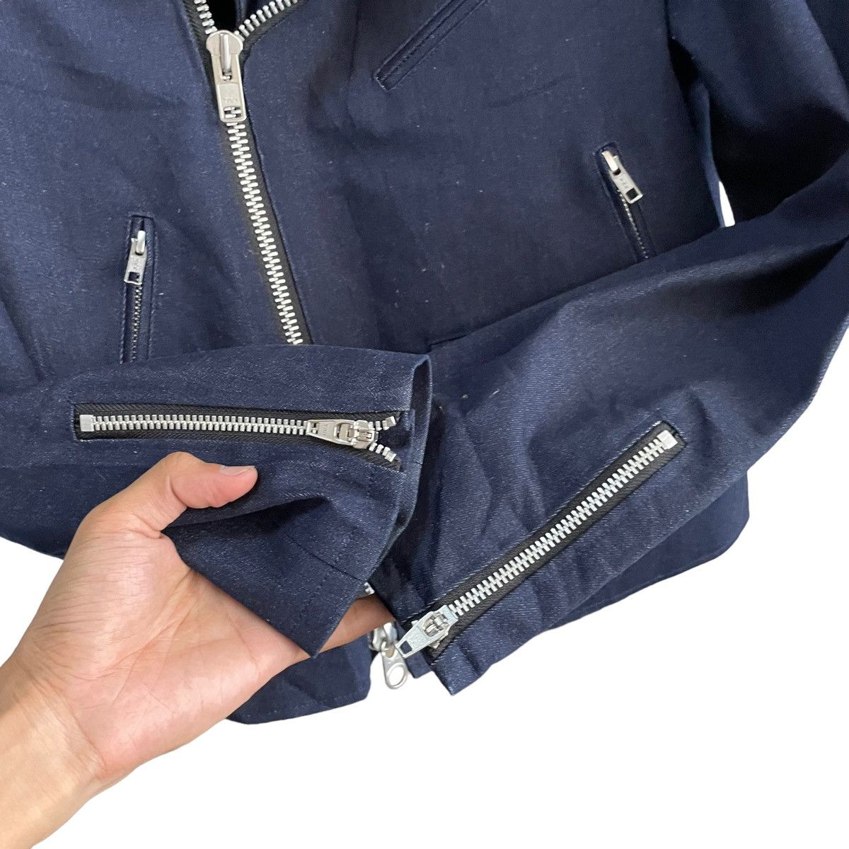 Japanese Brand × Seditionaries 💥 JAPAN WORLD EXE DOUBLE COLLAR NAVY SEDITIONARIES JACKET Size US M / EU 48-50 / 2 - 5 Thumbnail