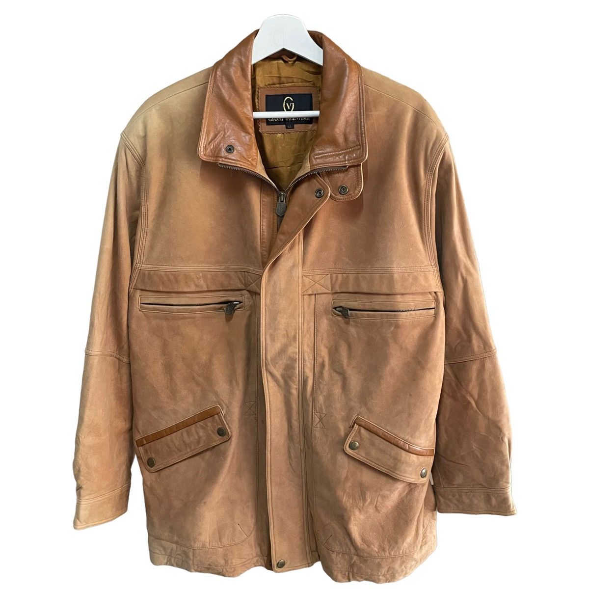 Gianni Valentino × Valentino 💥 VINTAGE GIANNI VALENTINO SUEDE LEATHER JACKET Size US XL / EU 56 / 4 - 1 Thumbnail