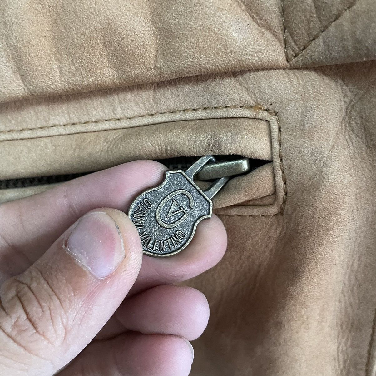 Gianni Valentino × Valentino 💥 VINTAGE GIANNI VALENTINO SUEDE LEATHER JACKET Size US XL / EU 56 / 4 - 10 Thumbnail