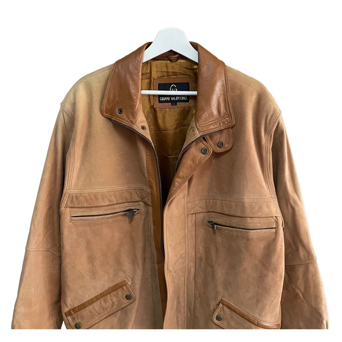Gianni Valentino × Valentino 💥 VINTAGE GIANNI VALENTINO SUEDE LEATHER JACKET Size US XL / EU 56 / 4 - 5 Thumbnail