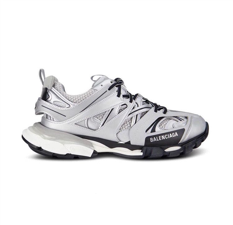 image of Balenciaga O1S1Rm0423 Men's Track Sneaker In Silver (Size 10)