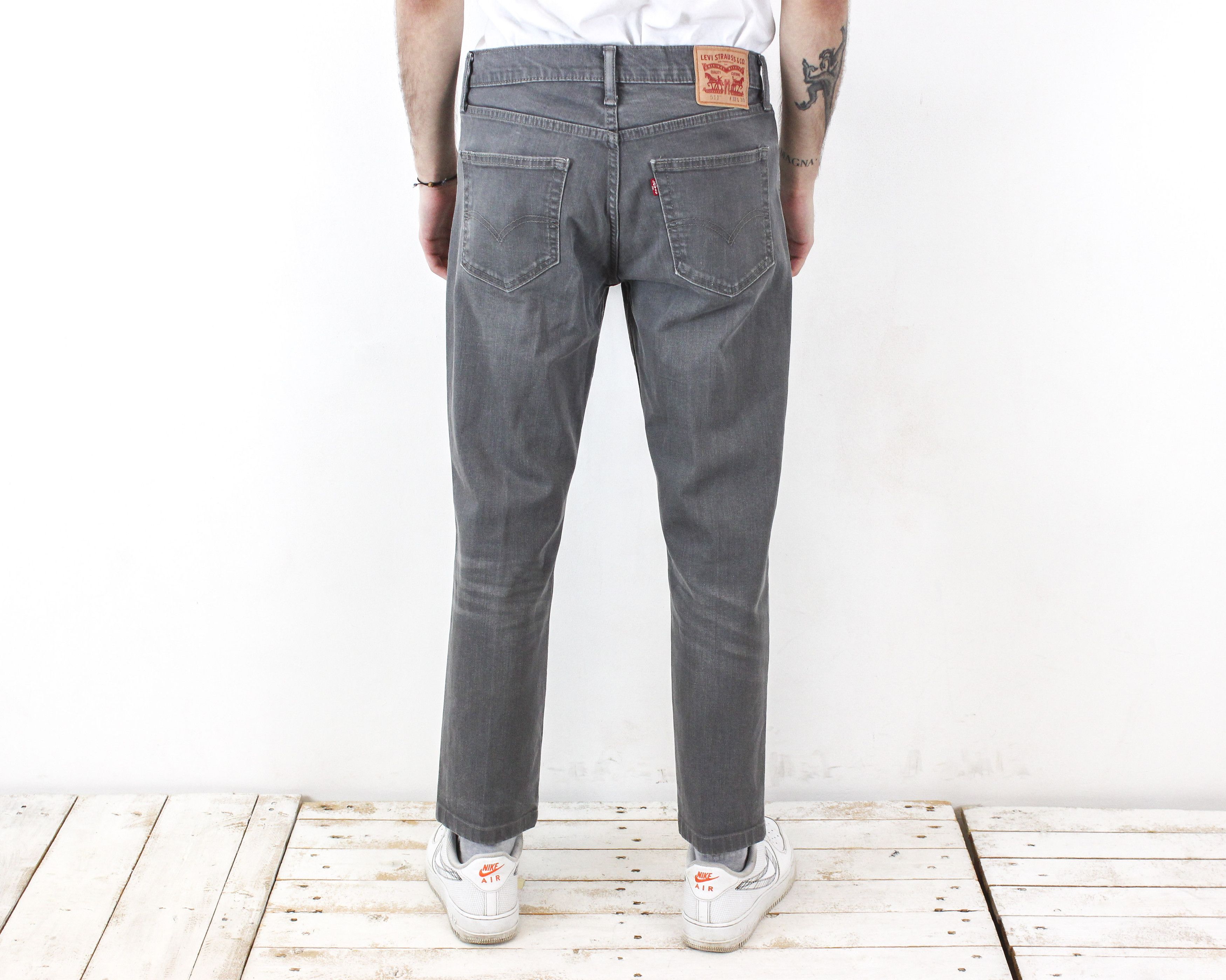 Levi's 511 Men W32 L28 Slim Fit Straight Jeans Denim Pants Trousers Size US 32 / EU 48 - 3 Thumbnail