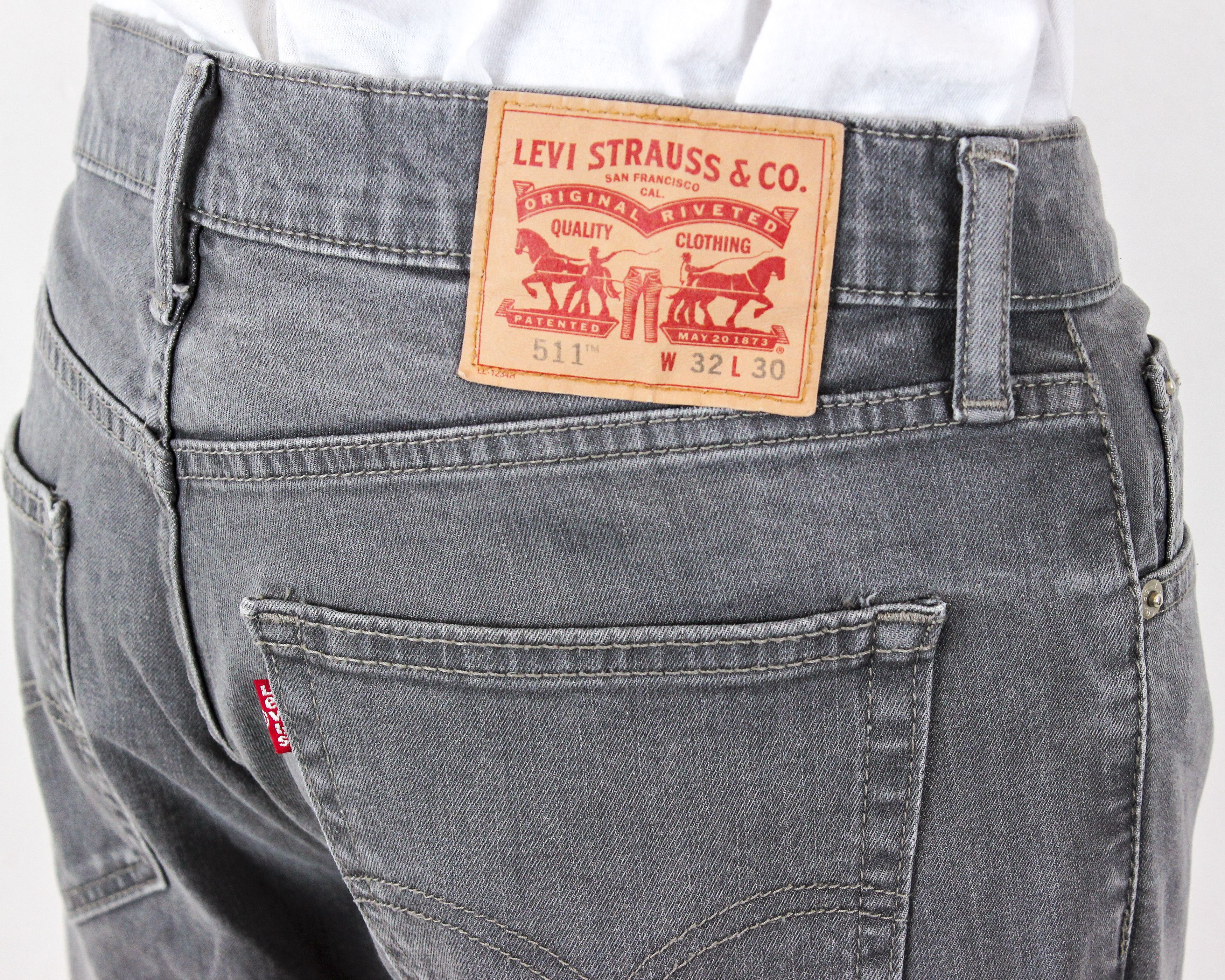 Levi's 511 Men W32 L28 Slim Fit Straight Jeans Denim Pants Trousers Size US 32 / EU 48 - 5 Thumbnail
