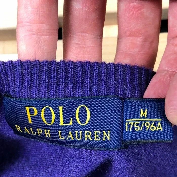 Polo Ralph Lauren Mens Sweater V - Neck Jumper Polo Ralph Lauren Size M Wool Size US M / EU 48-50 / 2 - 3 Thumbnail