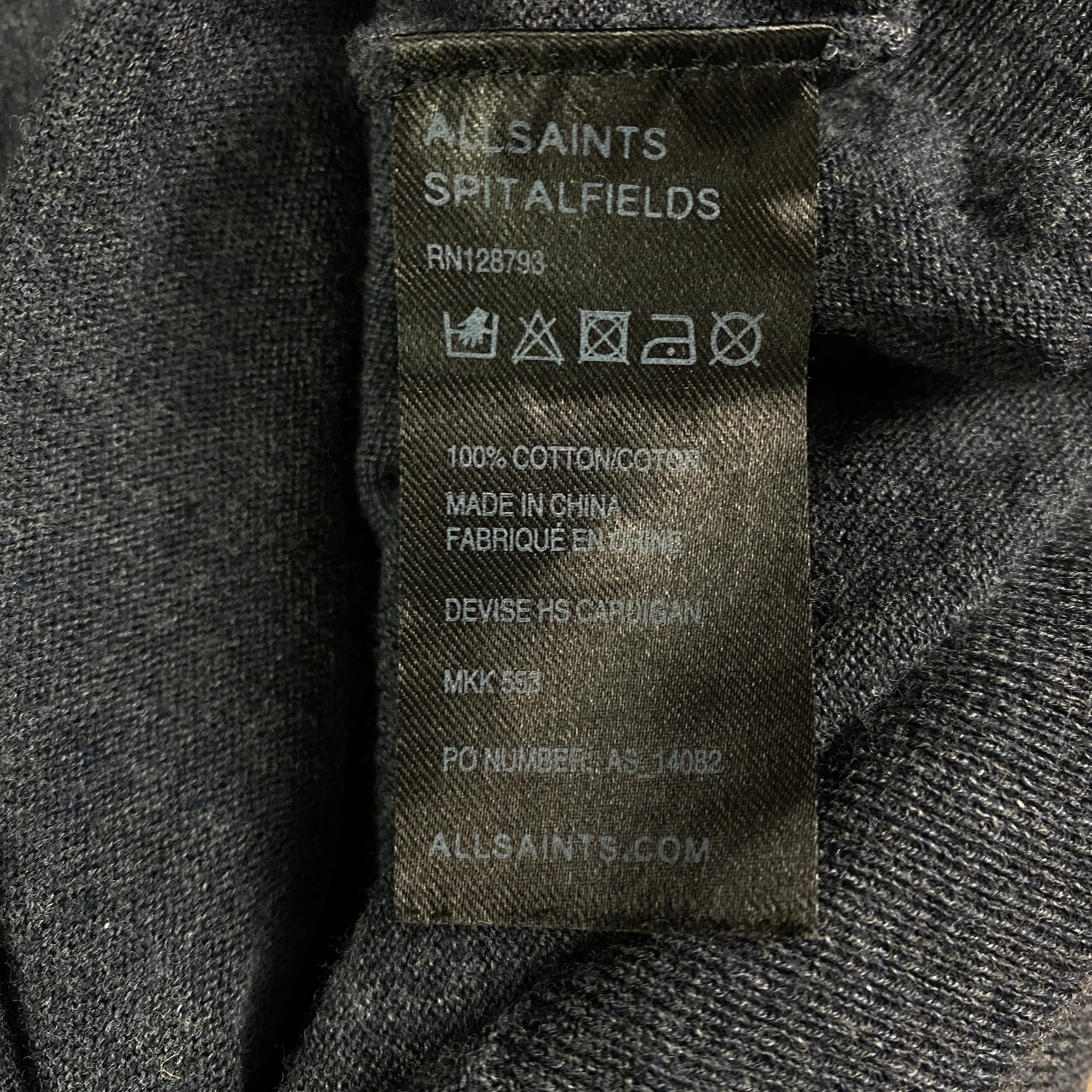 Allsaints Mens Allsaints Cardigan Size S Size US S / EU 44-46 / 1 - 6 Thumbnail