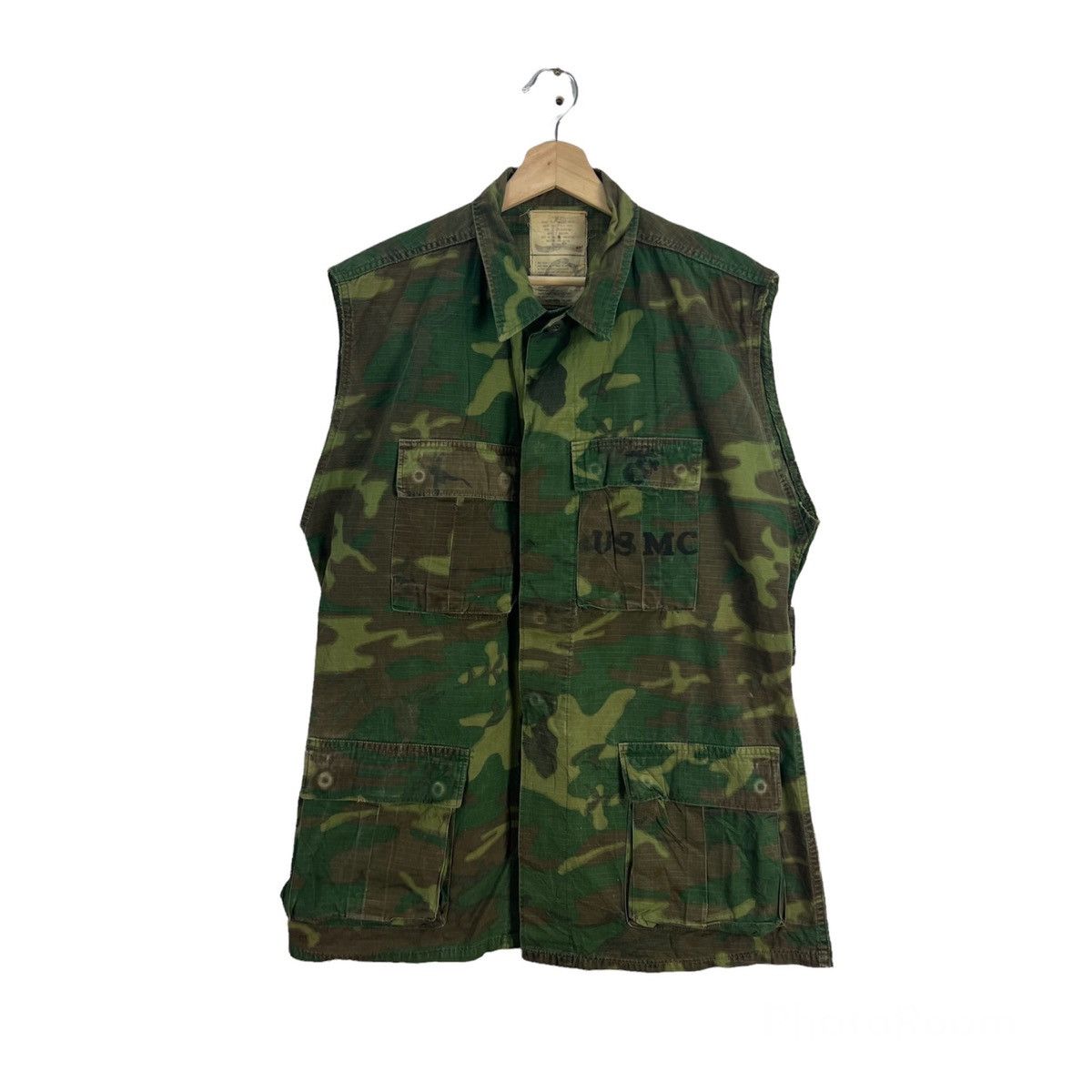 Vintage VINTAGE TANK TOP SLEEVELESS USMC MILITARY CAMO ARMY US Size US M / EU 48-50 / 2 - 1 Thumbnail