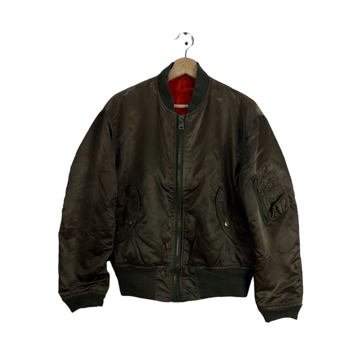 VINTAGE MA 1 REVERSIBLE BOMBER FLYER'S MAN JACKET USA MADE Bombers