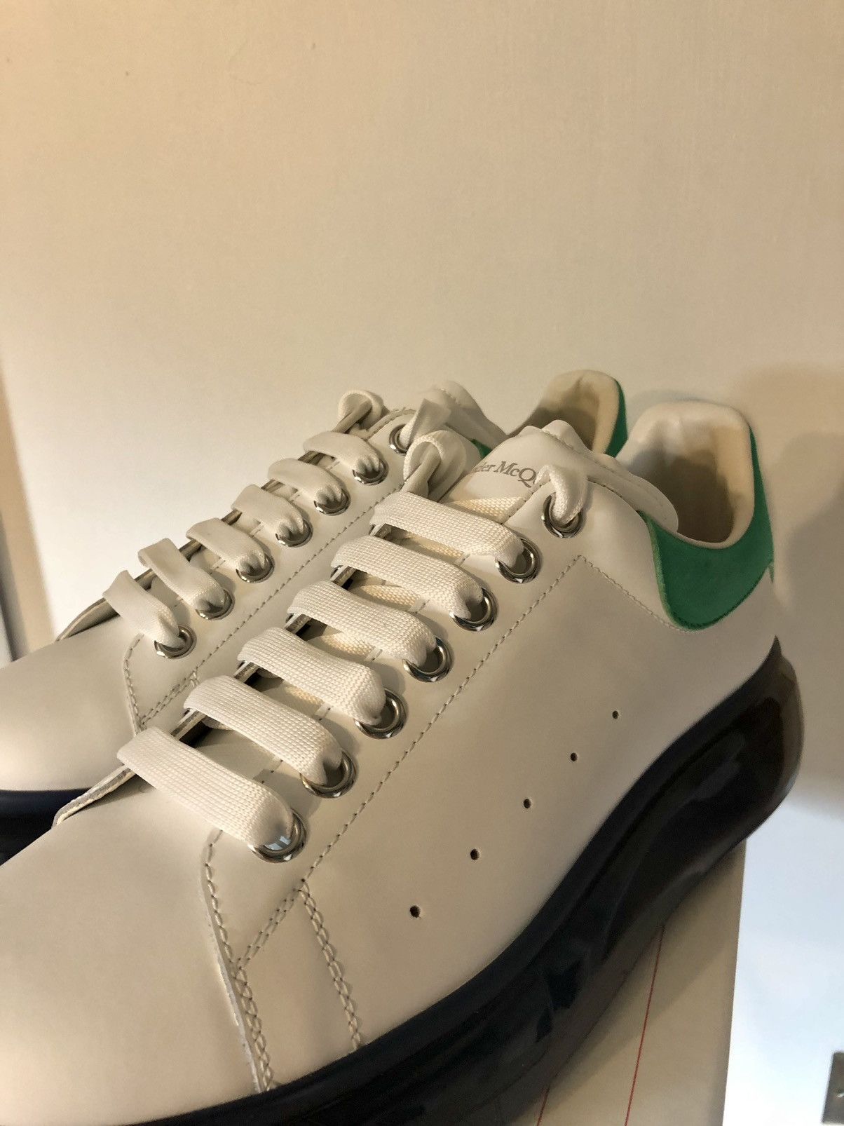 Alexander McQueen ALEXANDER MCQUEEN Clear-Sole Leather/Suede Sneakers Size US 8 / EU 41 - 6 Thumbnail