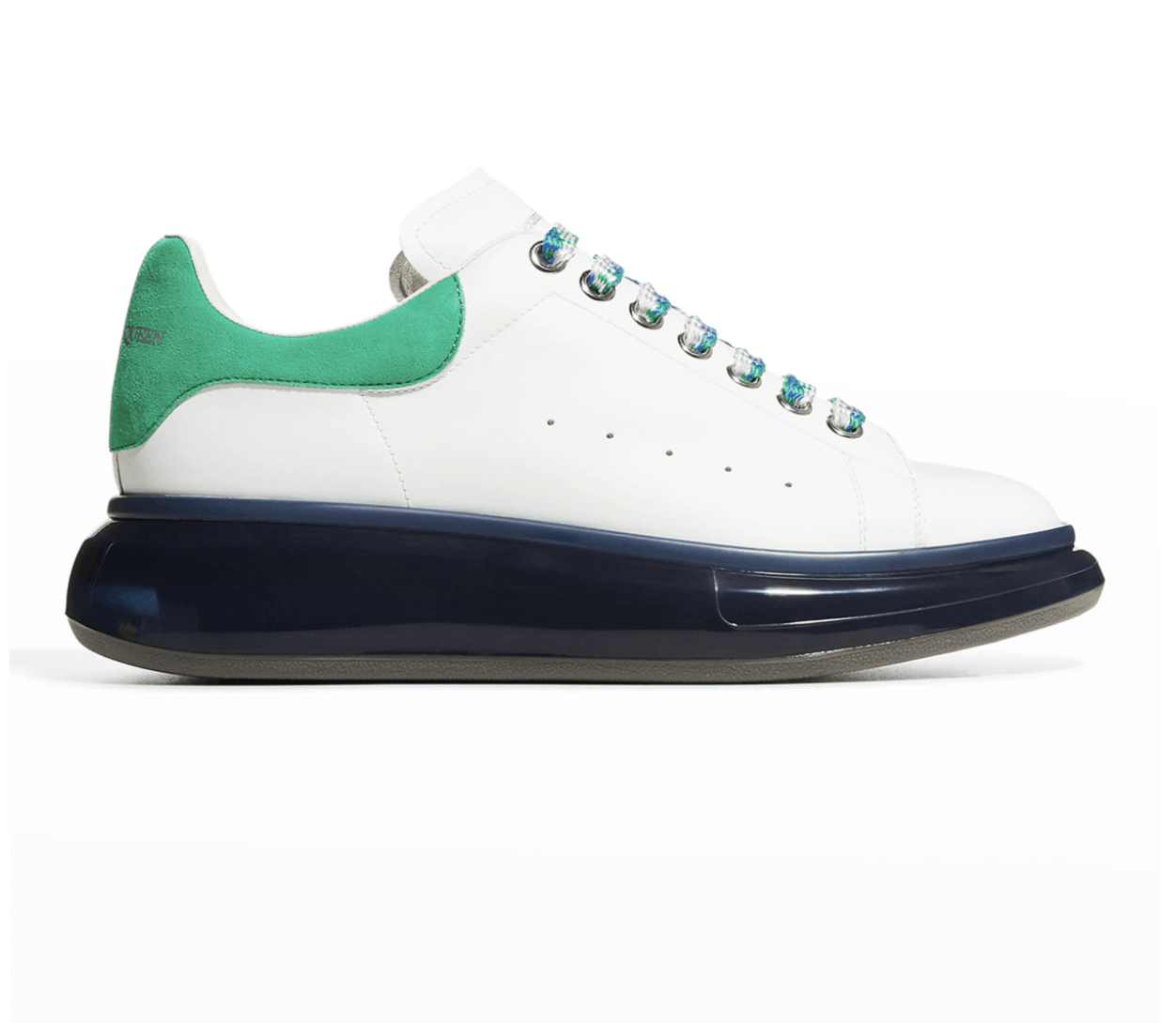 Alexander McQueen ALEXANDER MCQUEEN Clear-Sole Leather/Suede Sneakers Size US 8 / EU 41 - 8 Thumbnail
