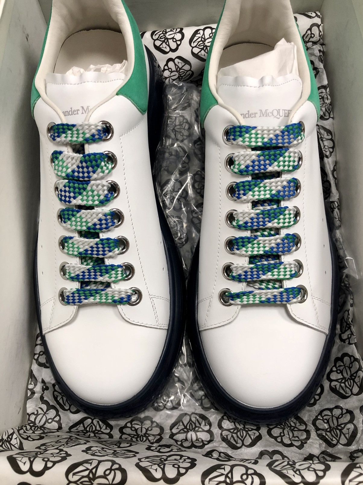 Alexander McQueen ALEXANDER MCQUEEN Clear-Sole Leather/Suede Sneakers Size US 8 / EU 41 - 13 Thumbnail