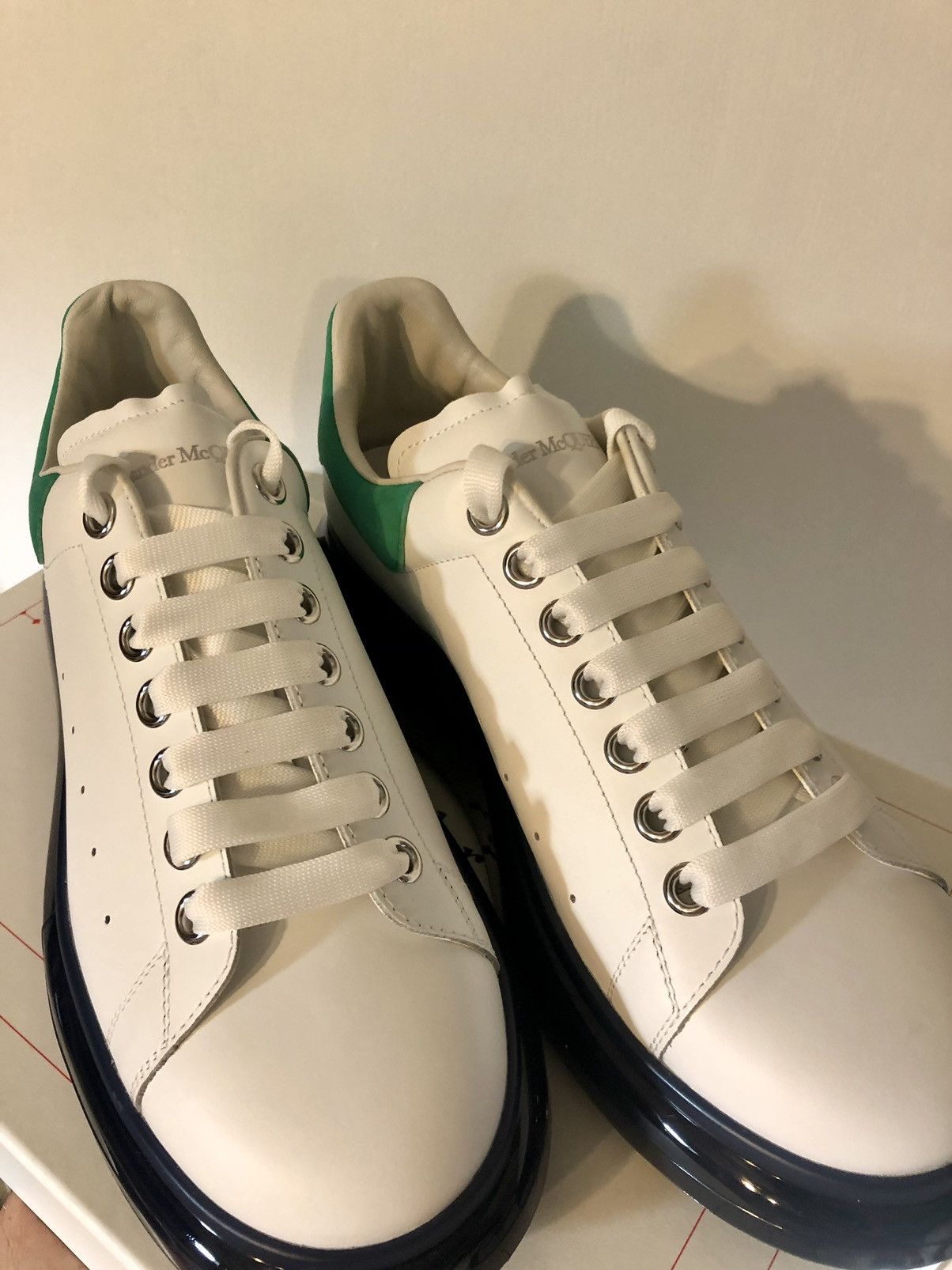 Alexander McQueen ALEXANDER MCQUEEN Clear-Sole Leather/Suede Sneakers Size US 8 / EU 41 - 4 Thumbnail