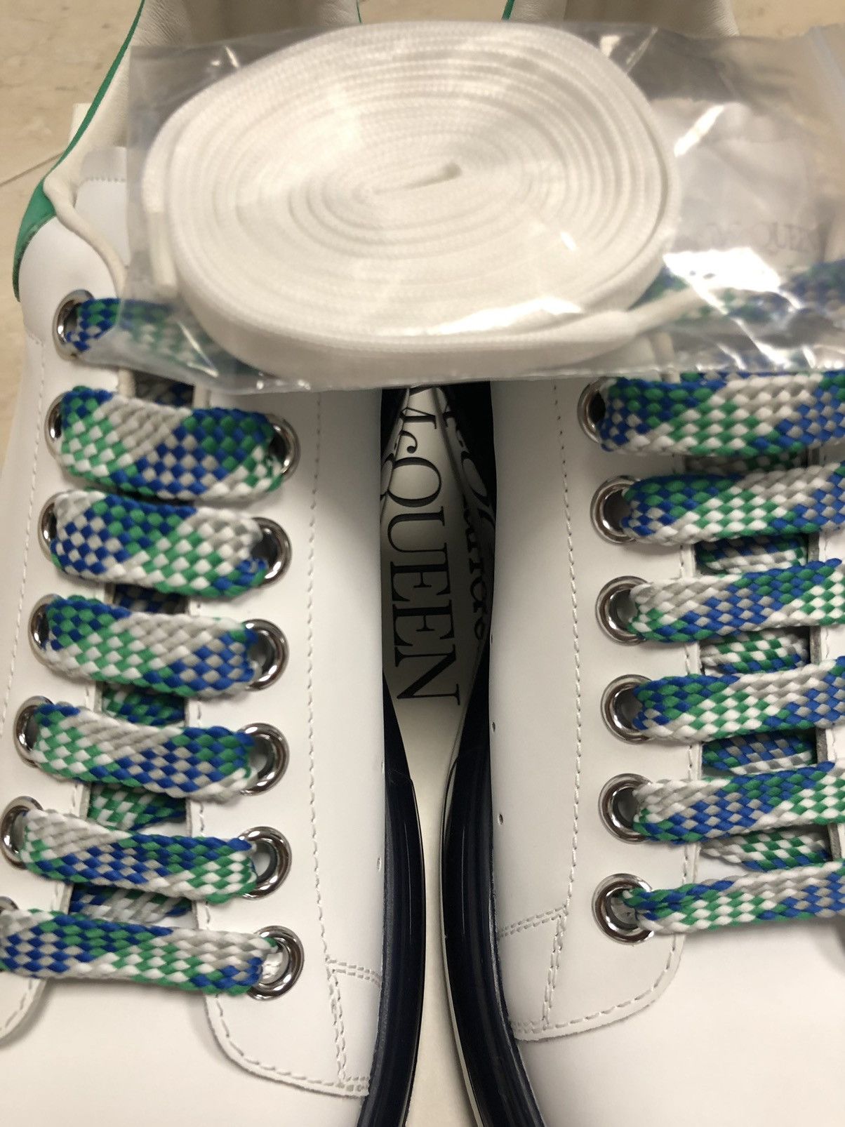 Alexander McQueen ALEXANDER MCQUEEN Clear-Sole Leather/Suede Sneakers Size US 8 / EU 41 - 25 Thumbnail