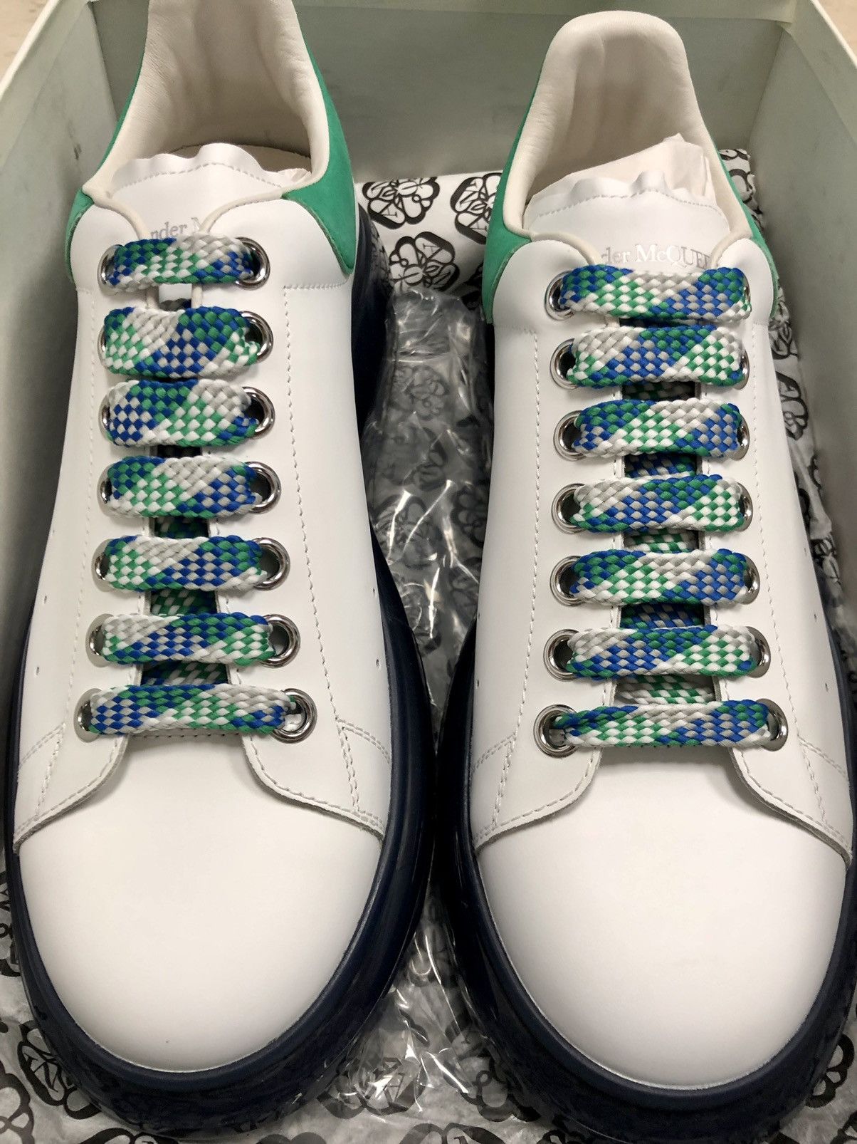 Alexander McQueen ALEXANDER MCQUEEN Clear-Sole Leather/Suede Sneakers Size US 8 / EU 41 - 14 Thumbnail