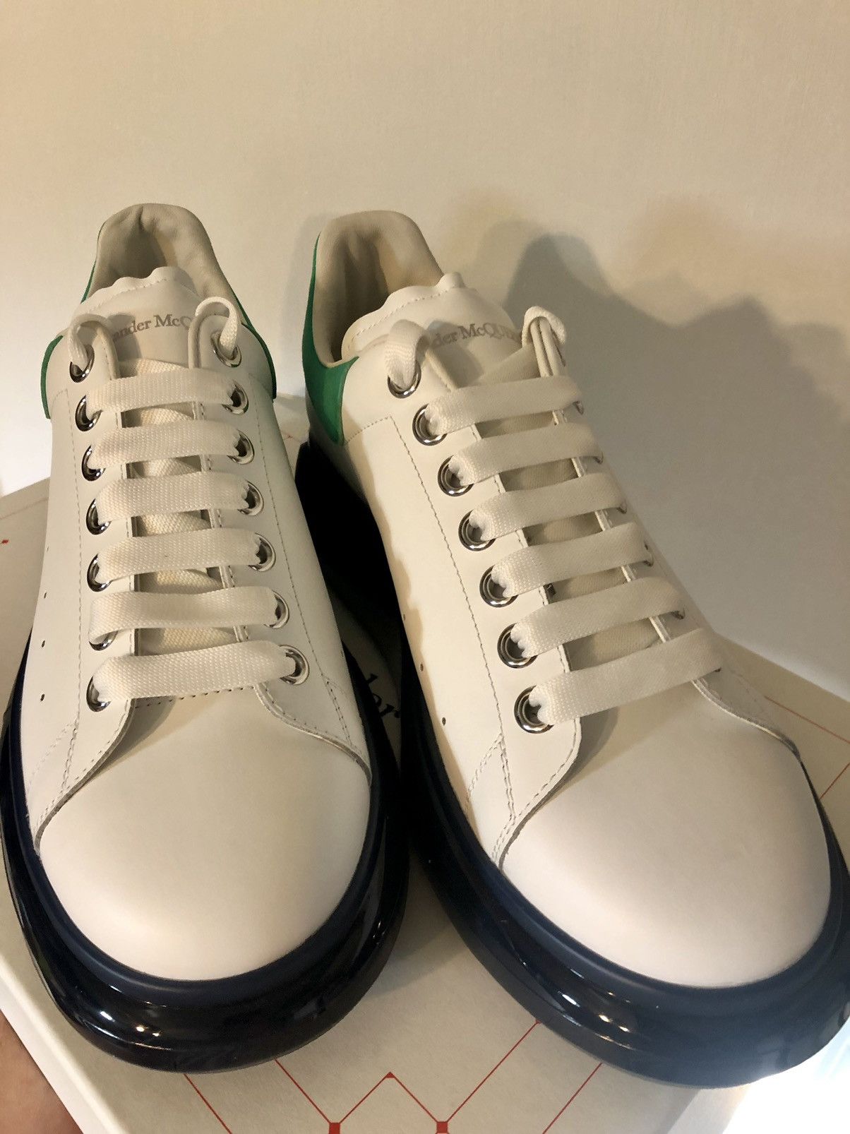 Alexander McQueen ALEXANDER MCQUEEN Clear-Sole Leather/Suede Sneakers Size US 8 / EU 41 - 5 Thumbnail