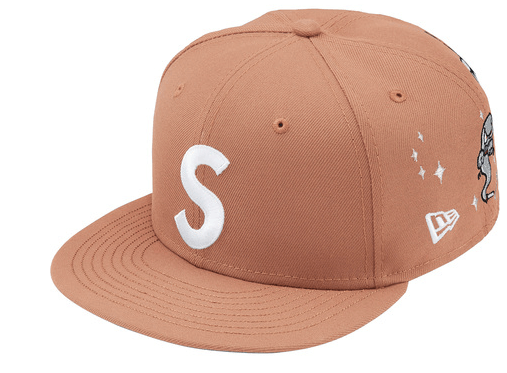 Supreme Supreme Characters S Logo New Era Brown Fitted Hat 7 3/4