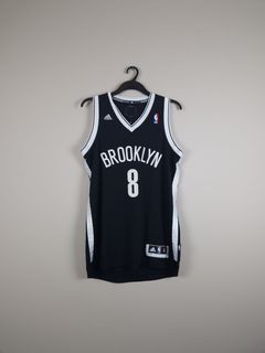 Brooklyn Nets Deron Williams #8 Basketball Jersey Adidas Mens Medium Black  NBA