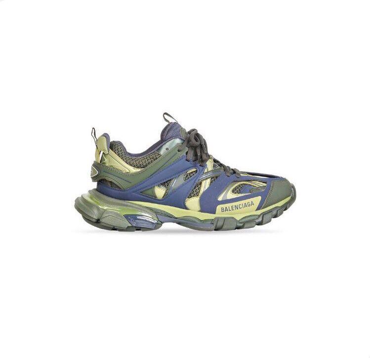 o1s1rm0423 Men's Track Low Top Sneakers in Dark Green