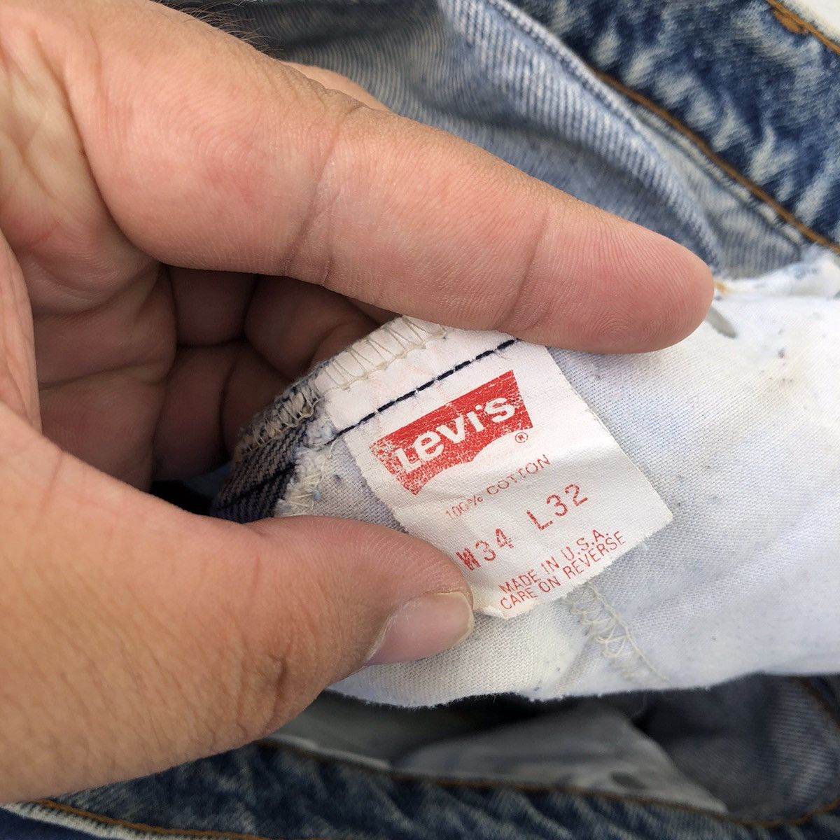 Levi's VINTAGE DISTRESSED LEVI’S JEANS ORANGE TAG Size US 32 / EU 48 - 15 Thumbnail