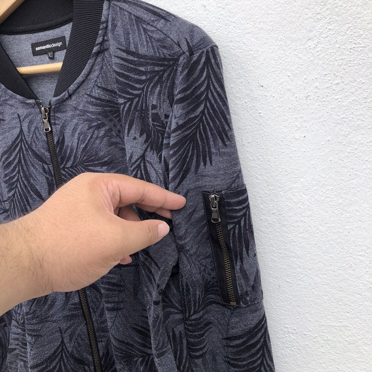 Japanese Brand SEMANTIC DESIGN FULL PRINT STYLE ZIPPER JACKET Size US L / EU 52-54 / 3 - 4 Thumbnail