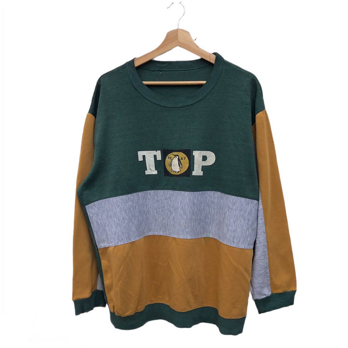 MULTI COLOUR BOX SWEATSHIRT TOP PLAY BIG LOGO