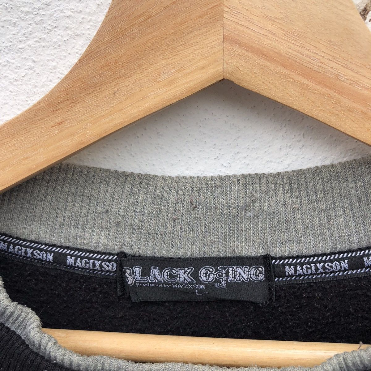 Japanese Brand 💥RARE💥VINTAGE BLACK GANG MAGIXSON SWEATSHIRT BIG LOGO Size US L / EU 52-54 / 3 - 7 Thumbnail