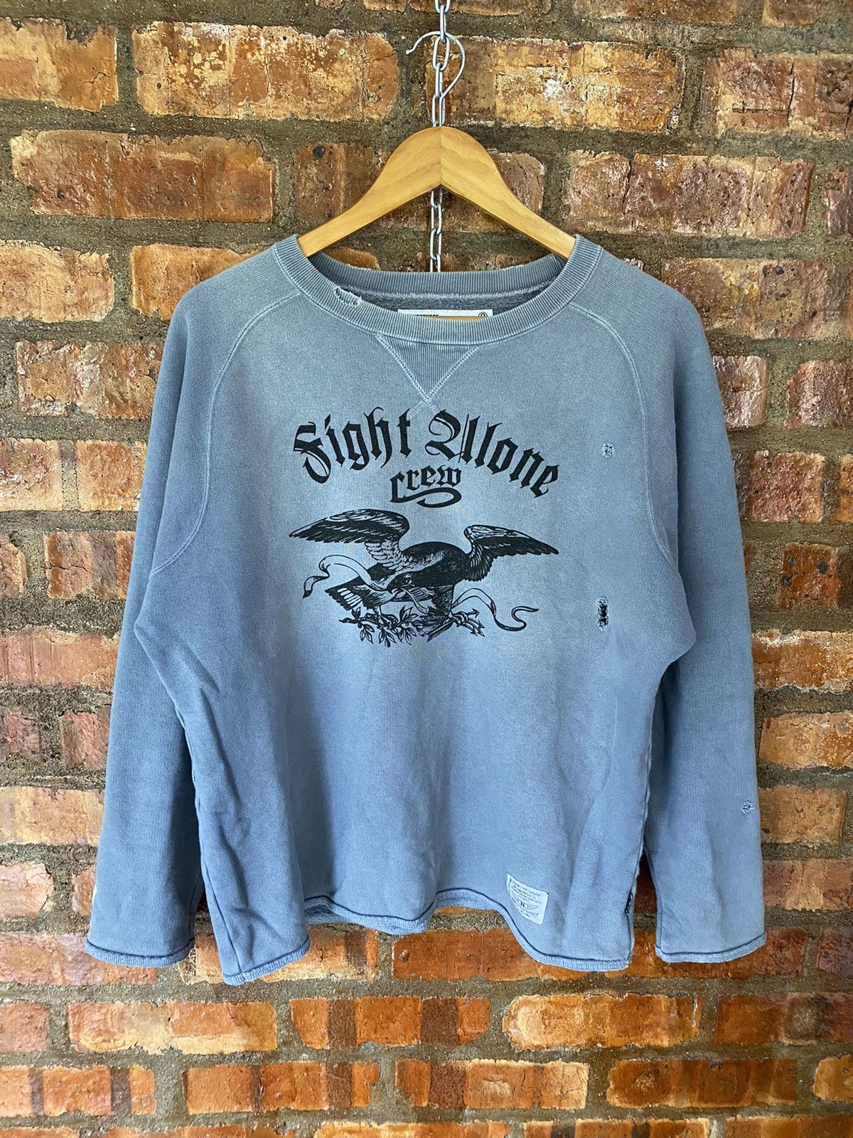 Neighborhood × Wtaps AW2004 Fight Alone Crew distressed Size US M / EU 48-50 / 2 - 2 Thumbnail