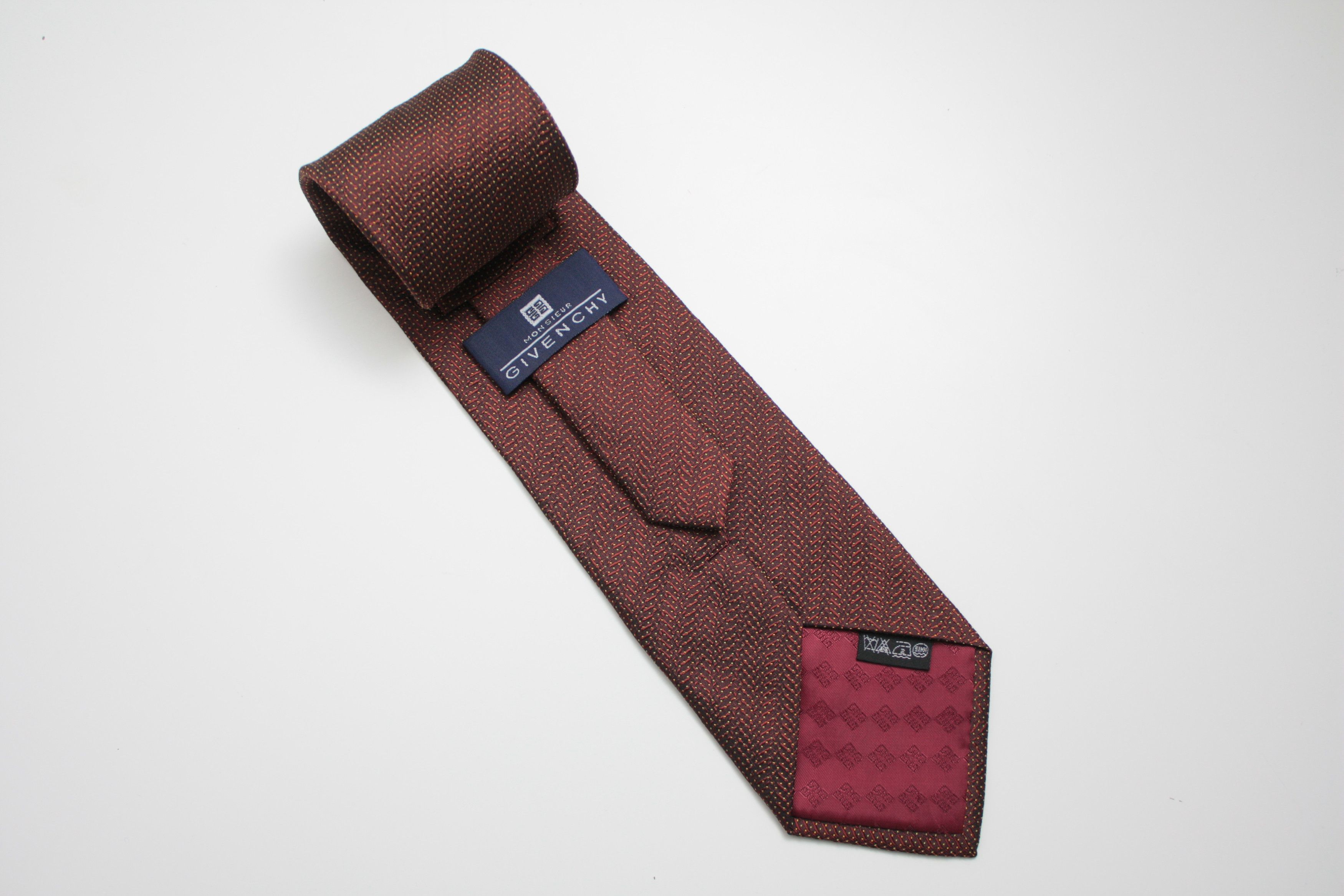 Givenchy Givenchy Monsieur Red Silk Tie Size ONE SIZE - 1 Thumbnail