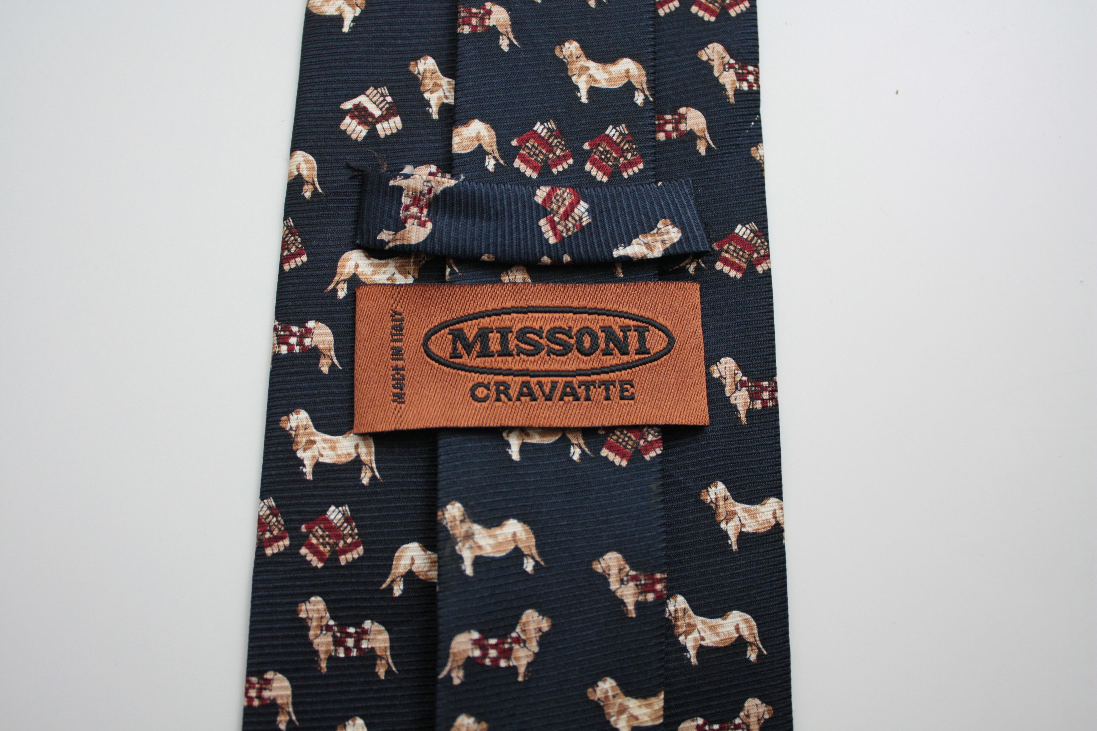 Missoni Missoni Navy Silk Tie Made In Italy Size ONE SIZE - 2 Thumbnail