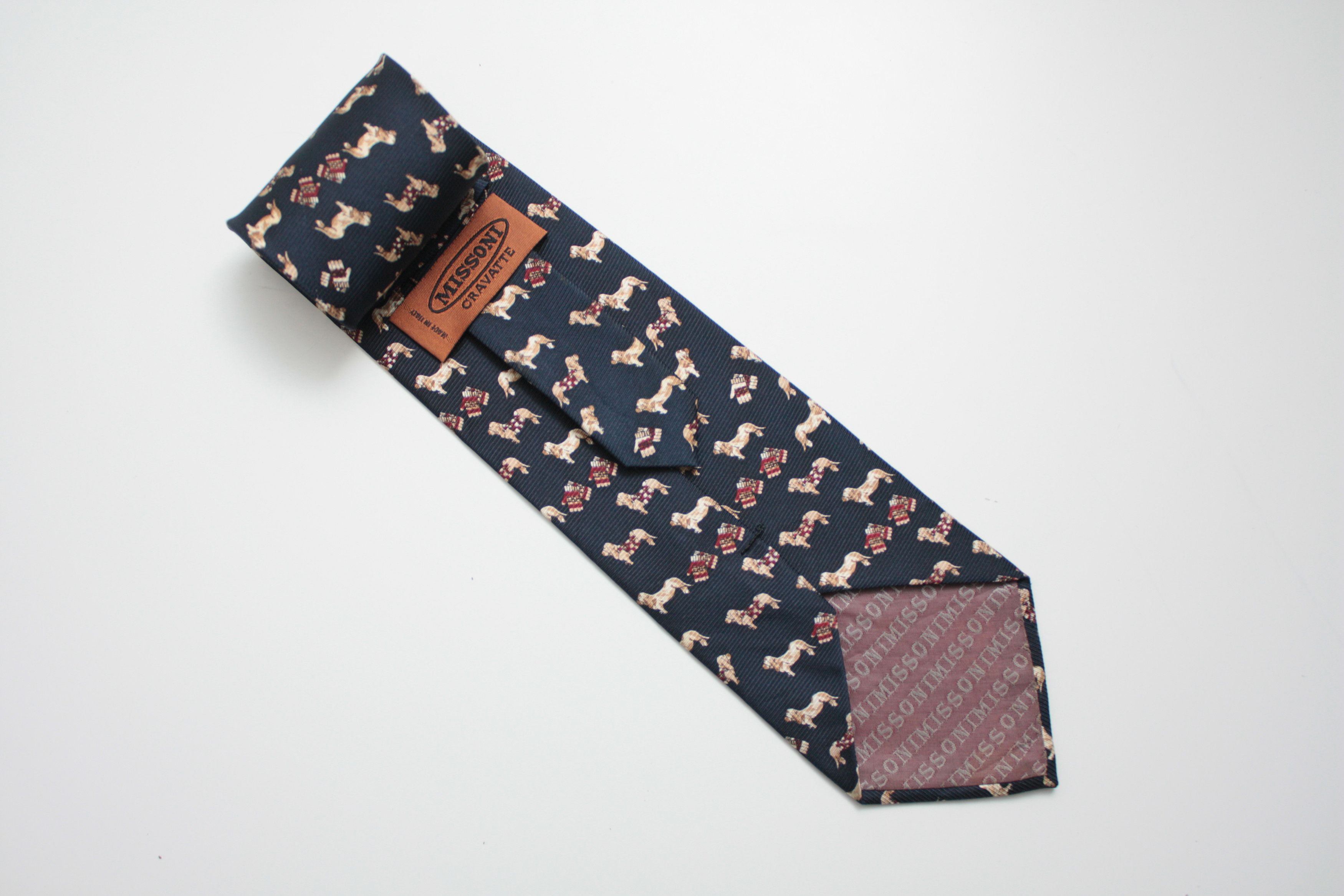 Missoni Missoni Navy Silk Tie Made In Italy Size ONE SIZE - 1 Thumbnail