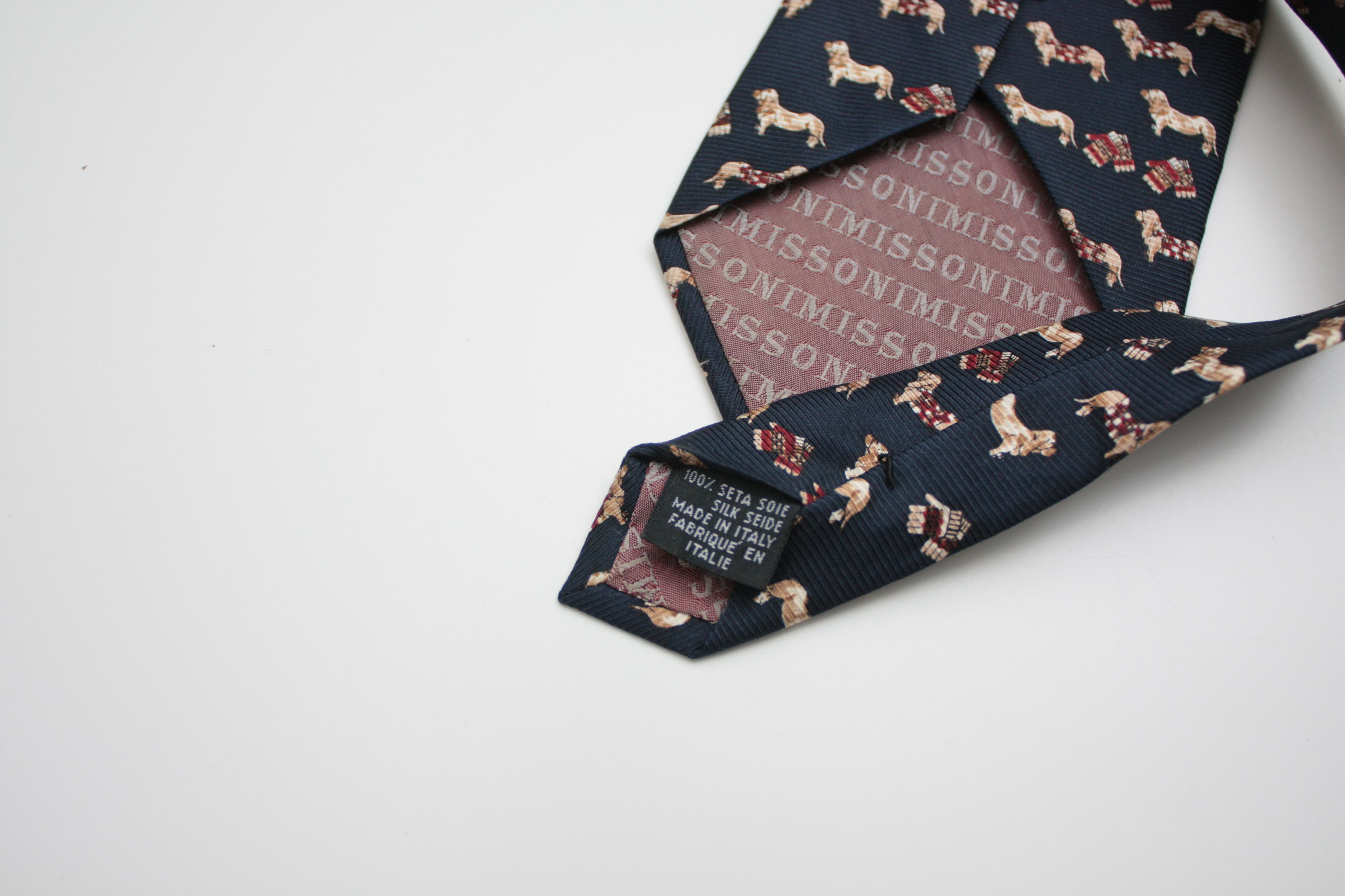 Missoni Missoni Navy Silk Tie Made In Italy Size ONE SIZE - 5 Thumbnail