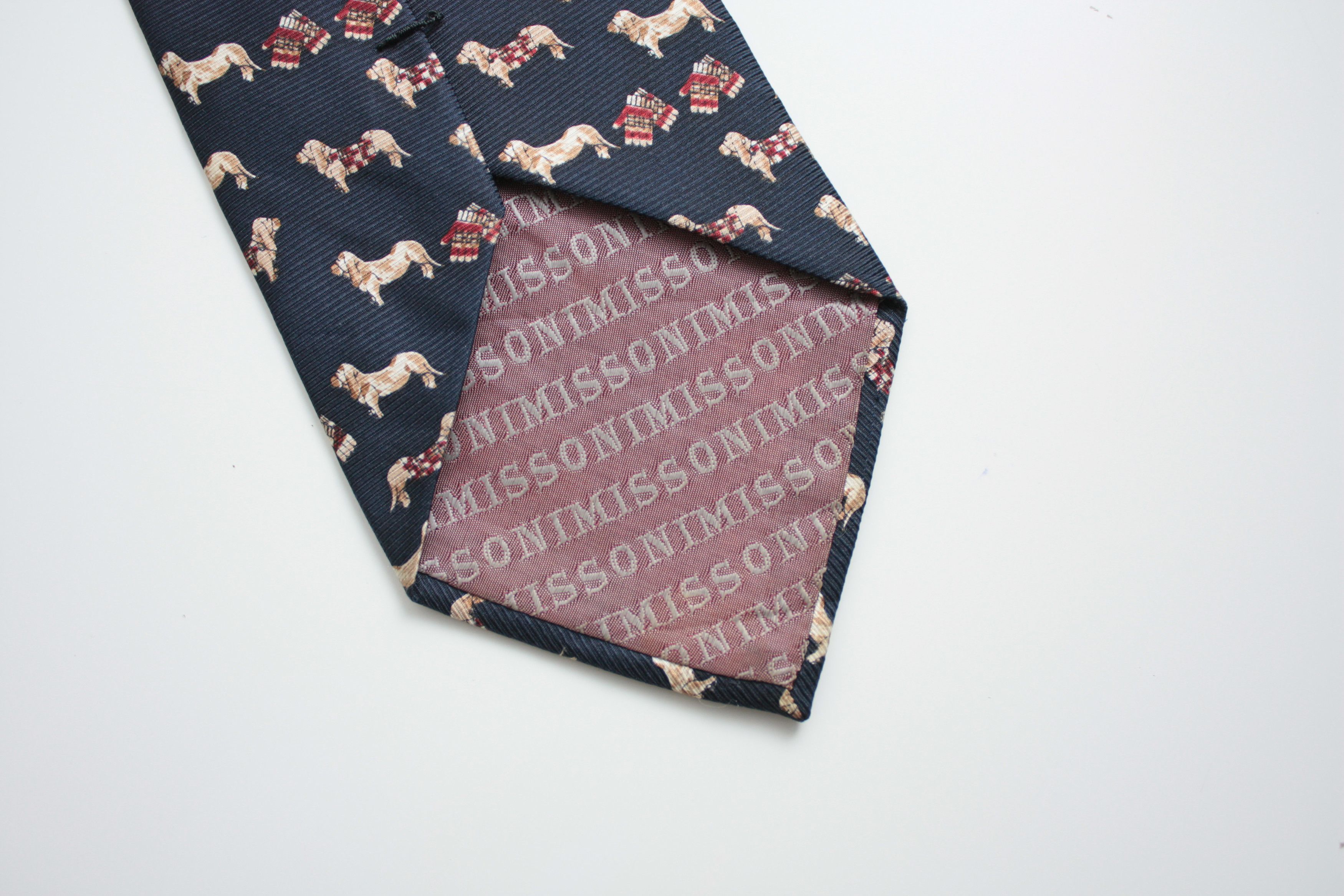 Missoni Missoni Navy Silk Tie Made In Italy Size ONE SIZE - 3 Thumbnail