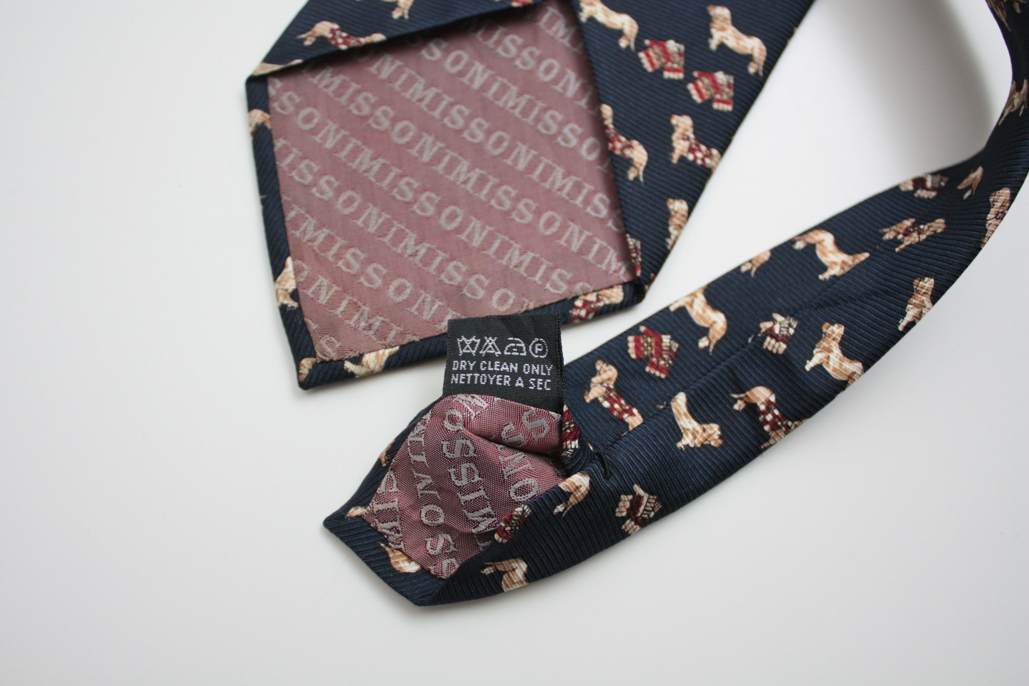 Missoni Missoni Navy Silk Tie Made In Italy Size ONE SIZE - 6 Thumbnail