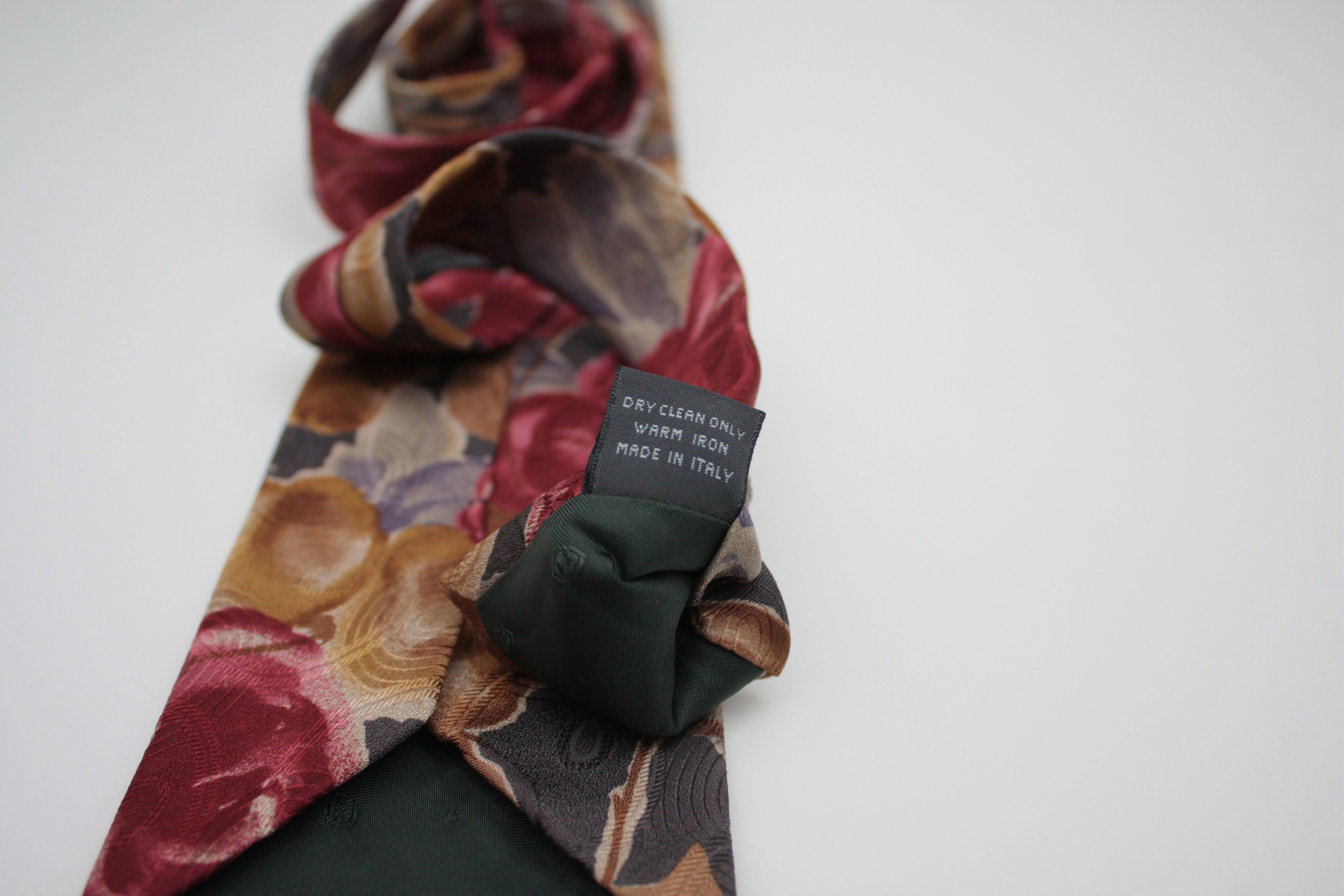Ermenegildo Zegna Ermenegildo Zegna Floral Silk Tie Made In Italy Size ONE SIZE - 5 Thumbnail