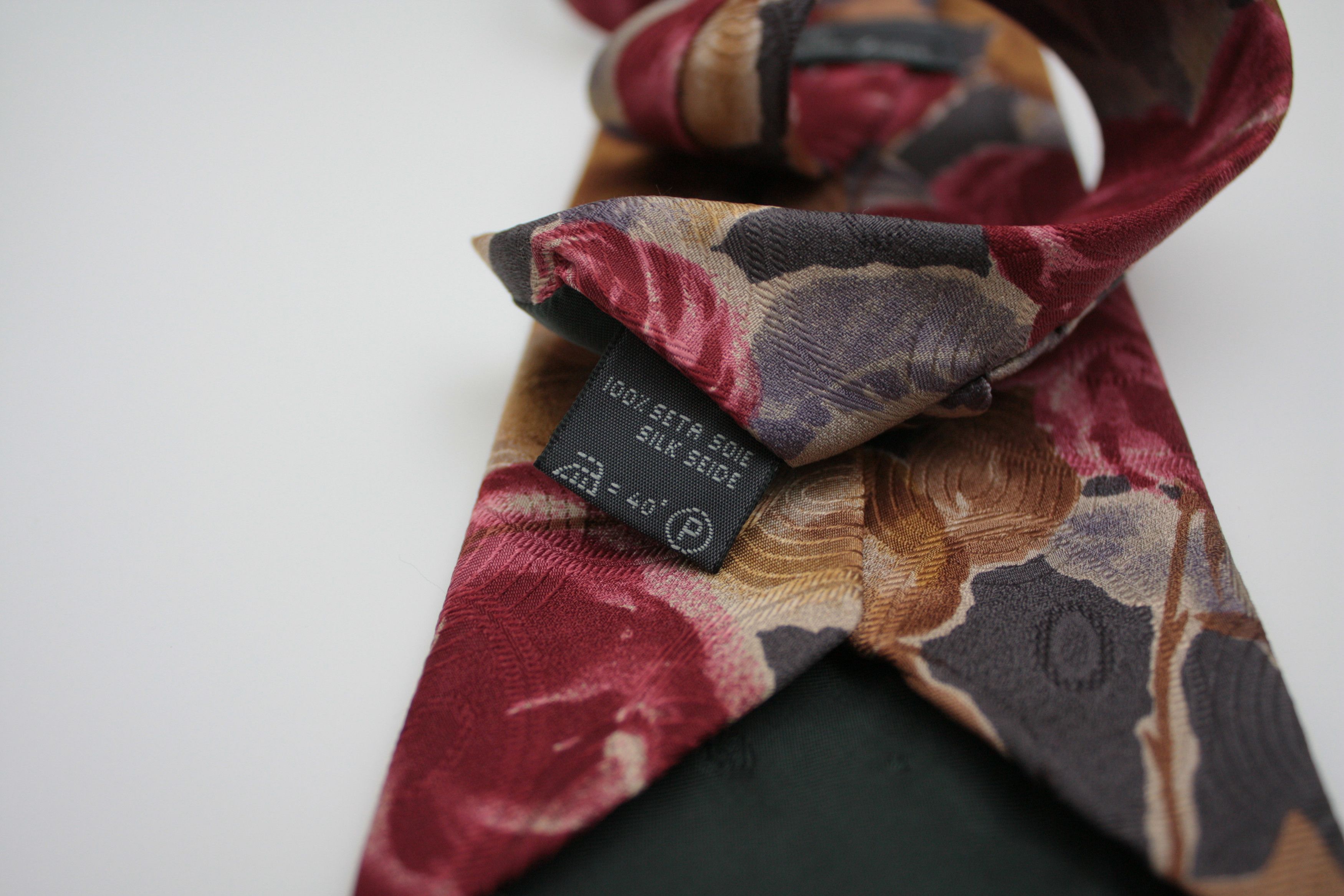 Ermenegildo Zegna Ermenegildo Zegna Floral Silk Tie Made In Italy Size ONE SIZE - 4 Thumbnail