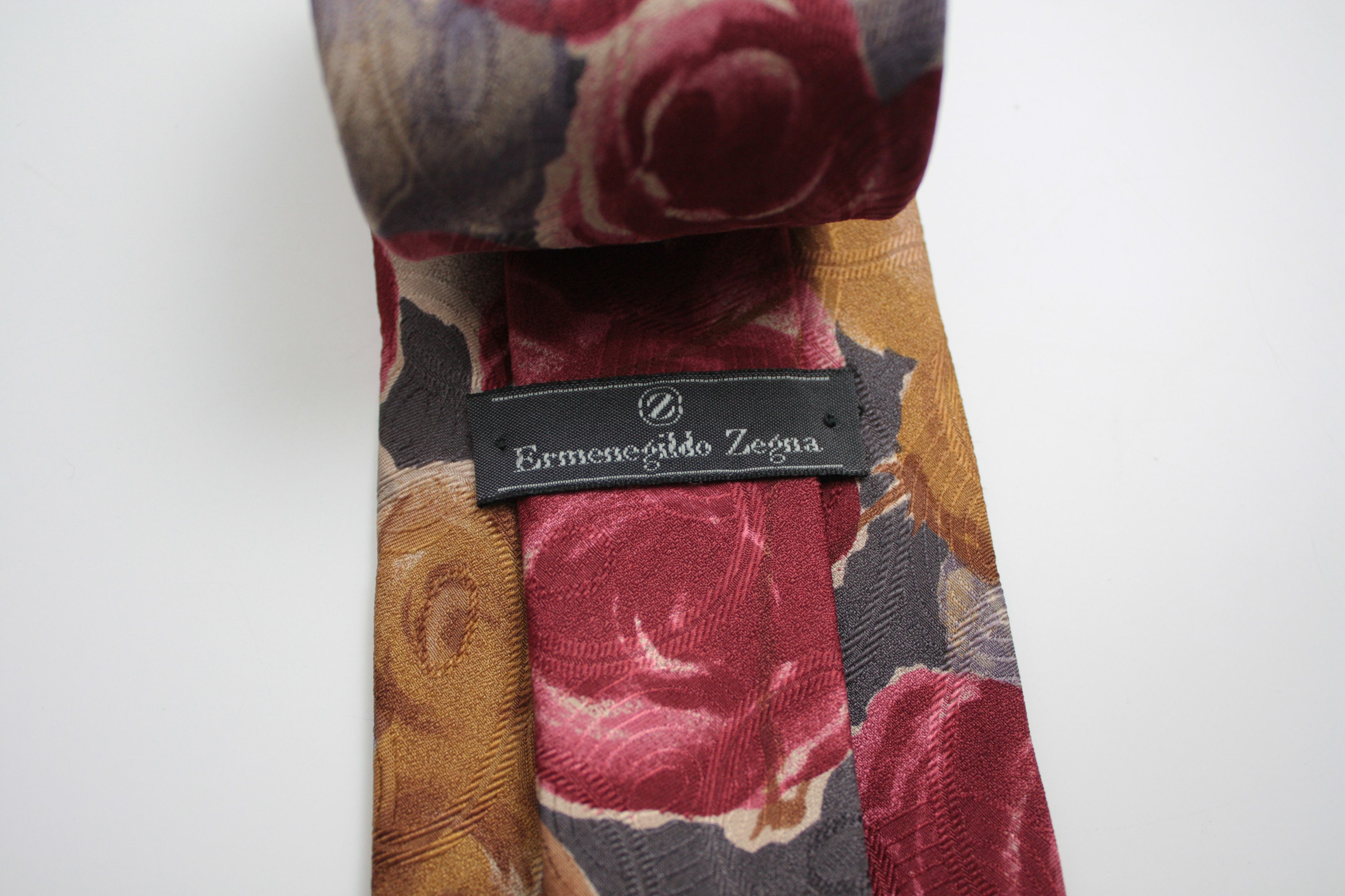 Ermenegildo Zegna Ermenegildo Zegna Floral Silk Tie Made In Italy Size ONE SIZE - 2 Thumbnail