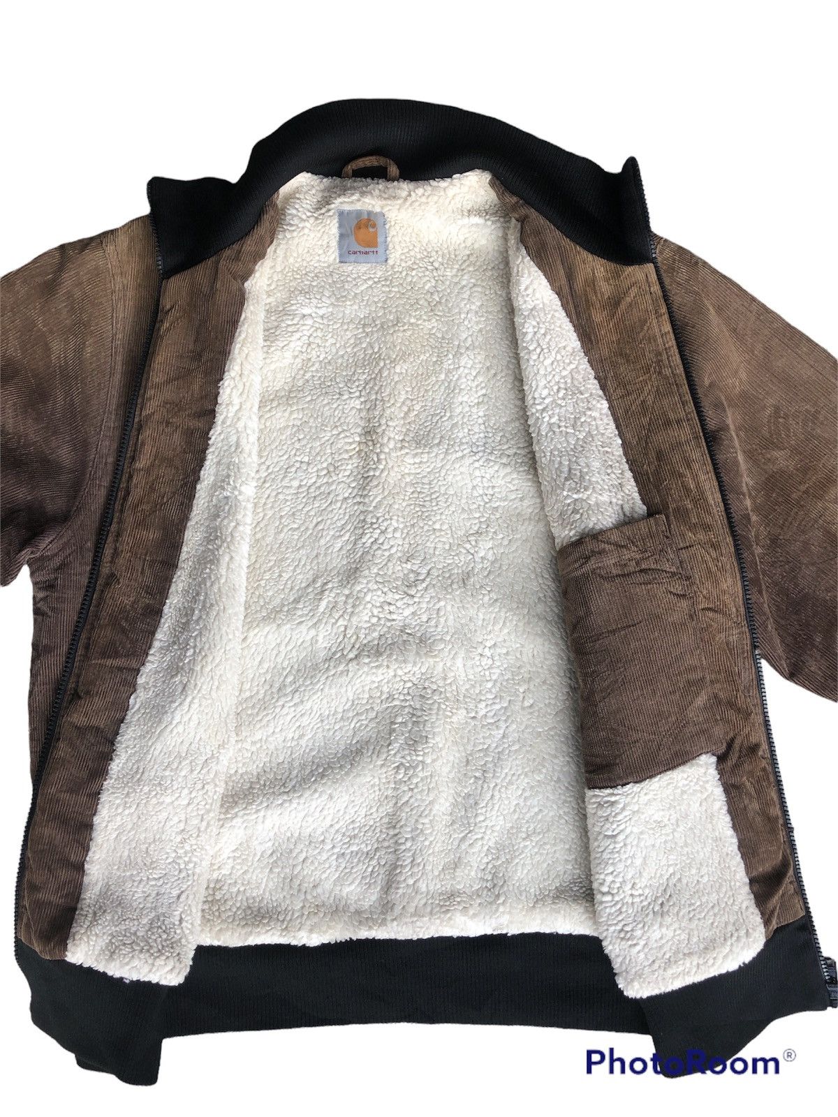 Carhartt Vintage 90s Carhartt Corduroy Jacket Lined Sherpa Size US M / EU 48-50 / 2 - 5 Thumbnail