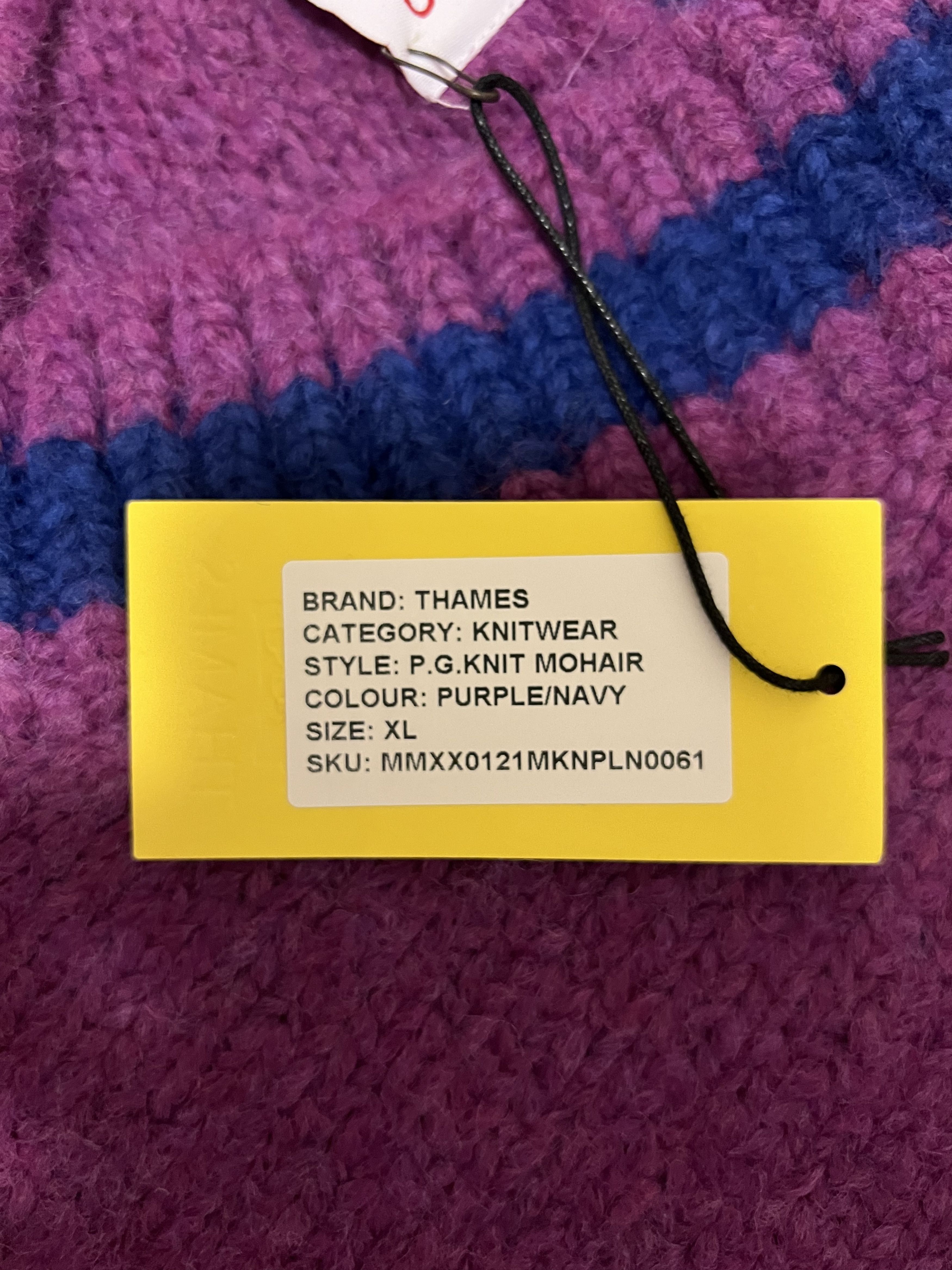 Thames 💚 Thames P.G Knit Shrewsbury Purple X-Large NEW Size US XL / EU 56 / 4 - 6 Thumbnail