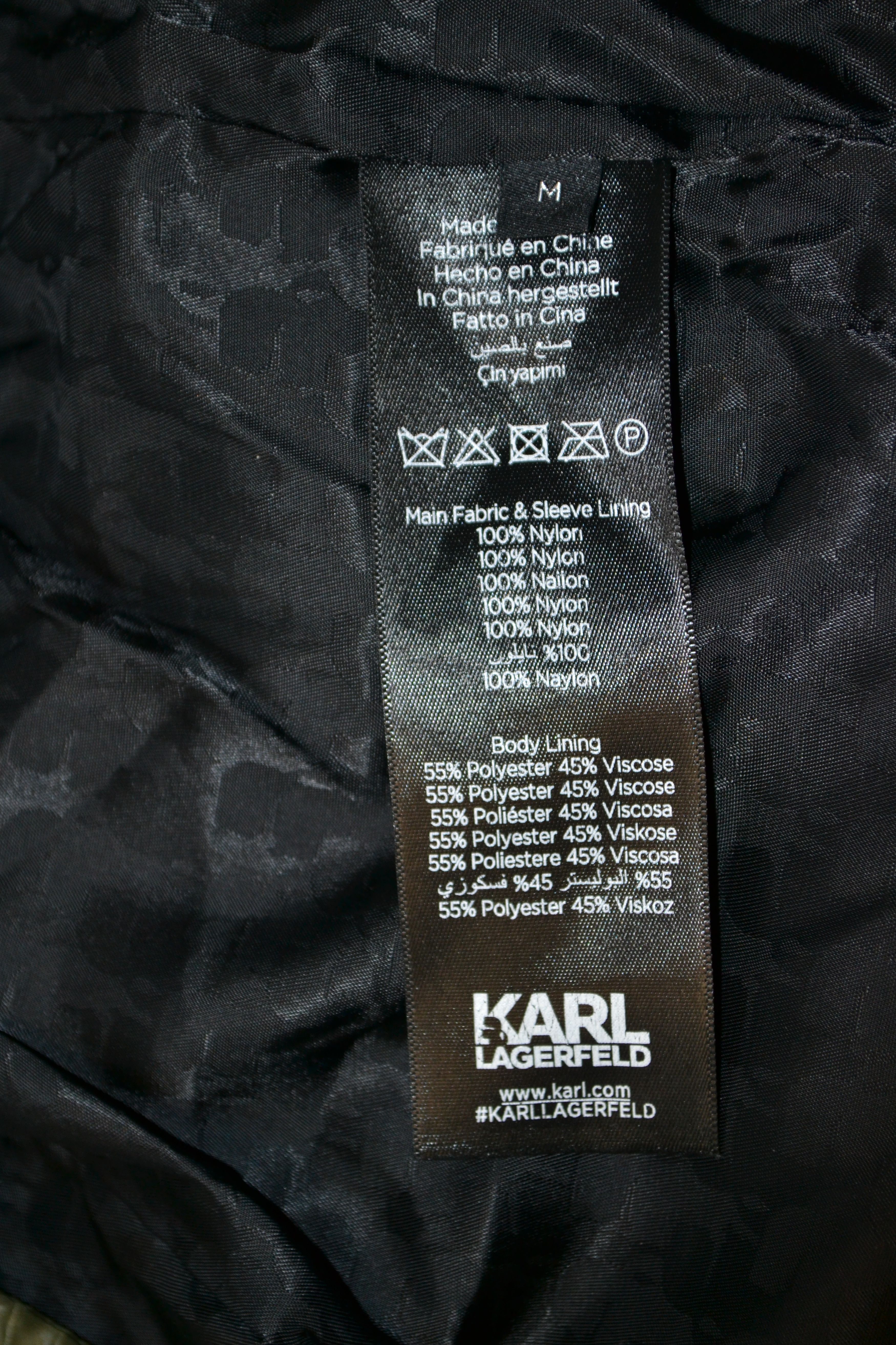 Karl Lagerfeld KARL LAGERFELD Down Quilt Jacket Size US M / EU 48-50 / 2 - 9 Thumbnail