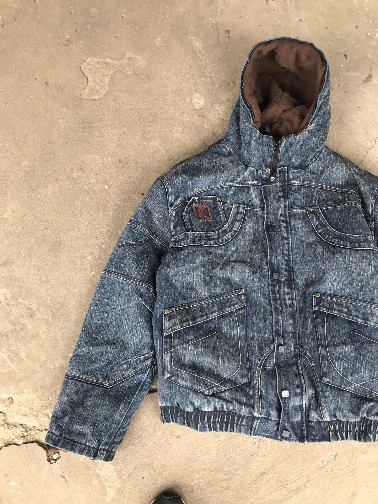 karl kani retro denim jacket