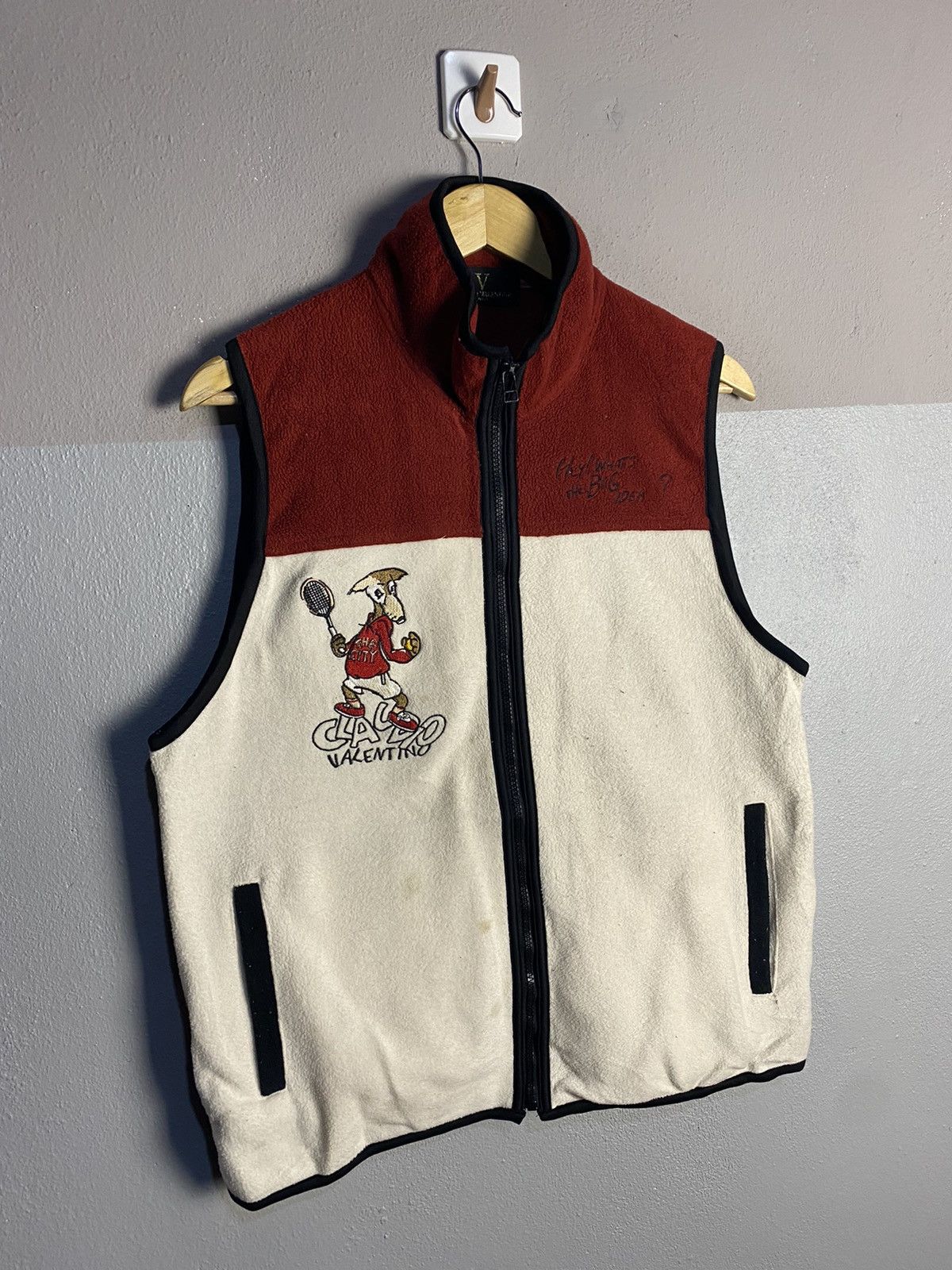 Other 🔥SALE🔥CLAUDIO VALENTINO FLEECE VEST Size US M / EU 48-50 / 2 - 3 Thumbnail