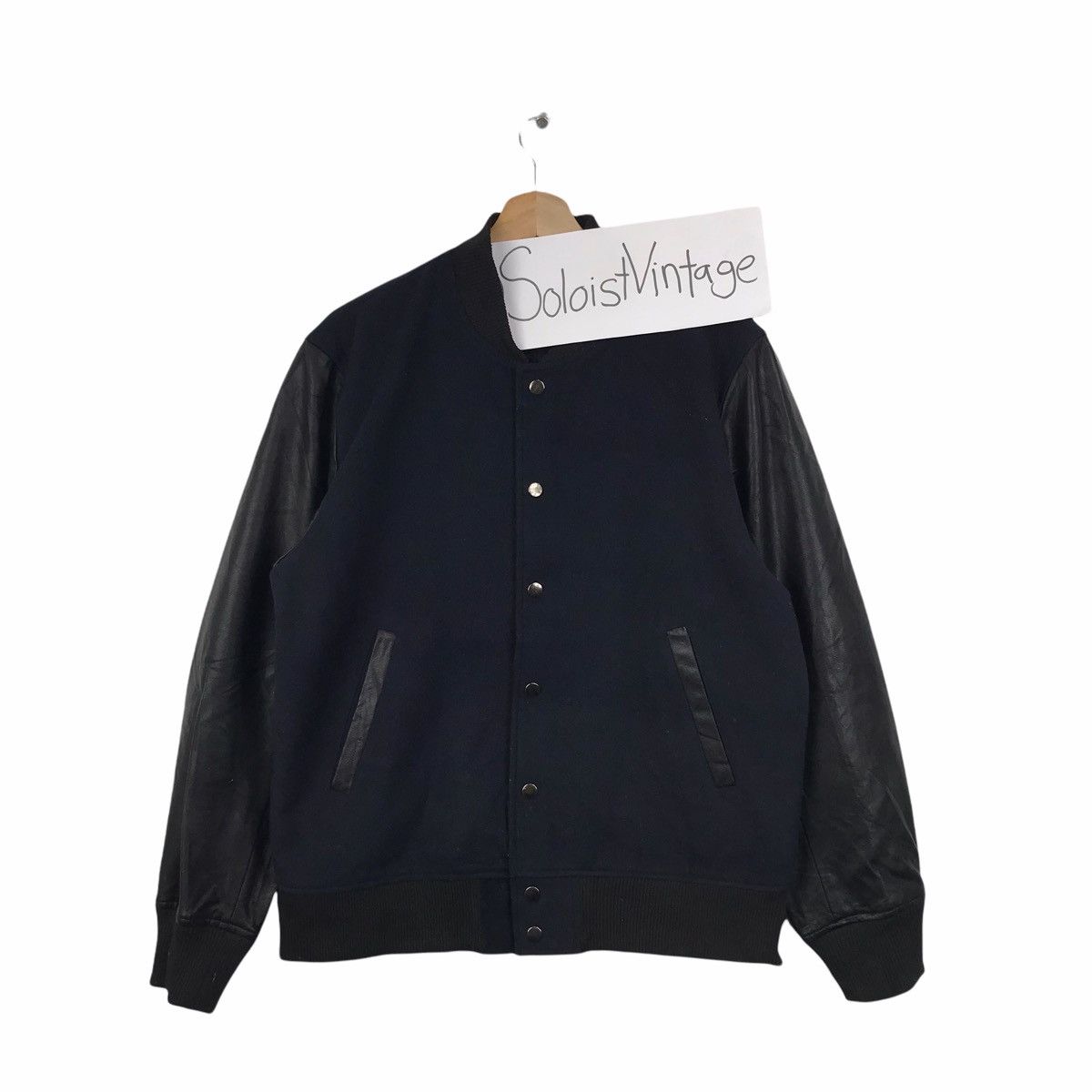 Japanese Brand SEVENDAYS SUNDAY Japanese Brand Leather Varsity Jacket Size US M / EU 48-50 / 2 - 1 Thumbnail