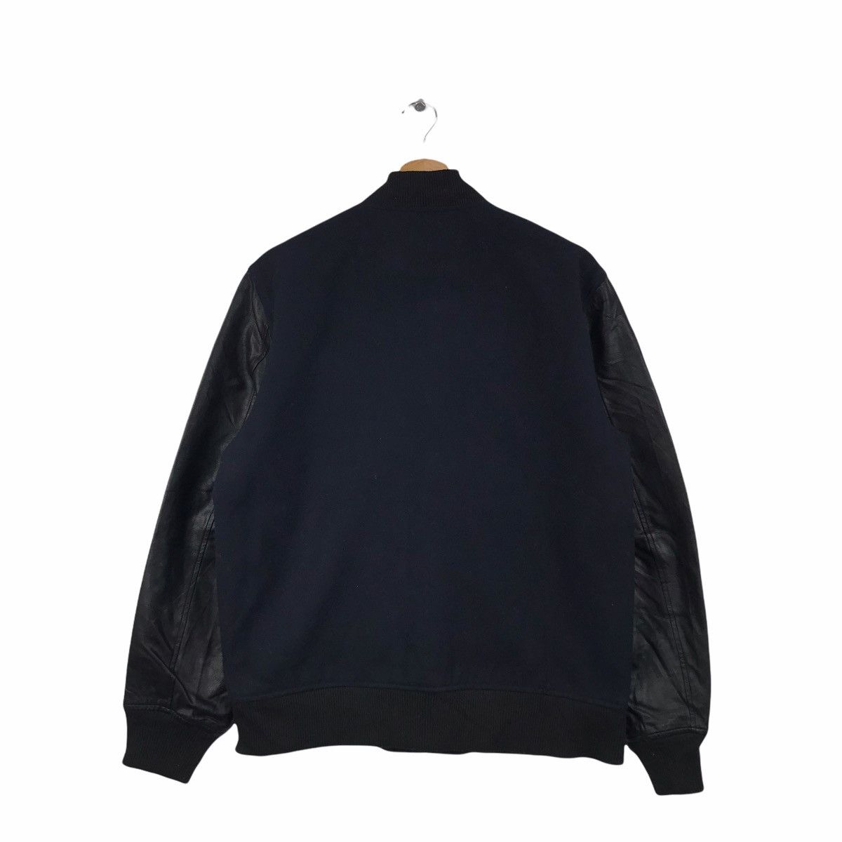 Japanese Brand SEVENDAYS SUNDAY Japanese Brand Leather Varsity Jacket Size US M / EU 48-50 / 2 - 2 Thumbnail